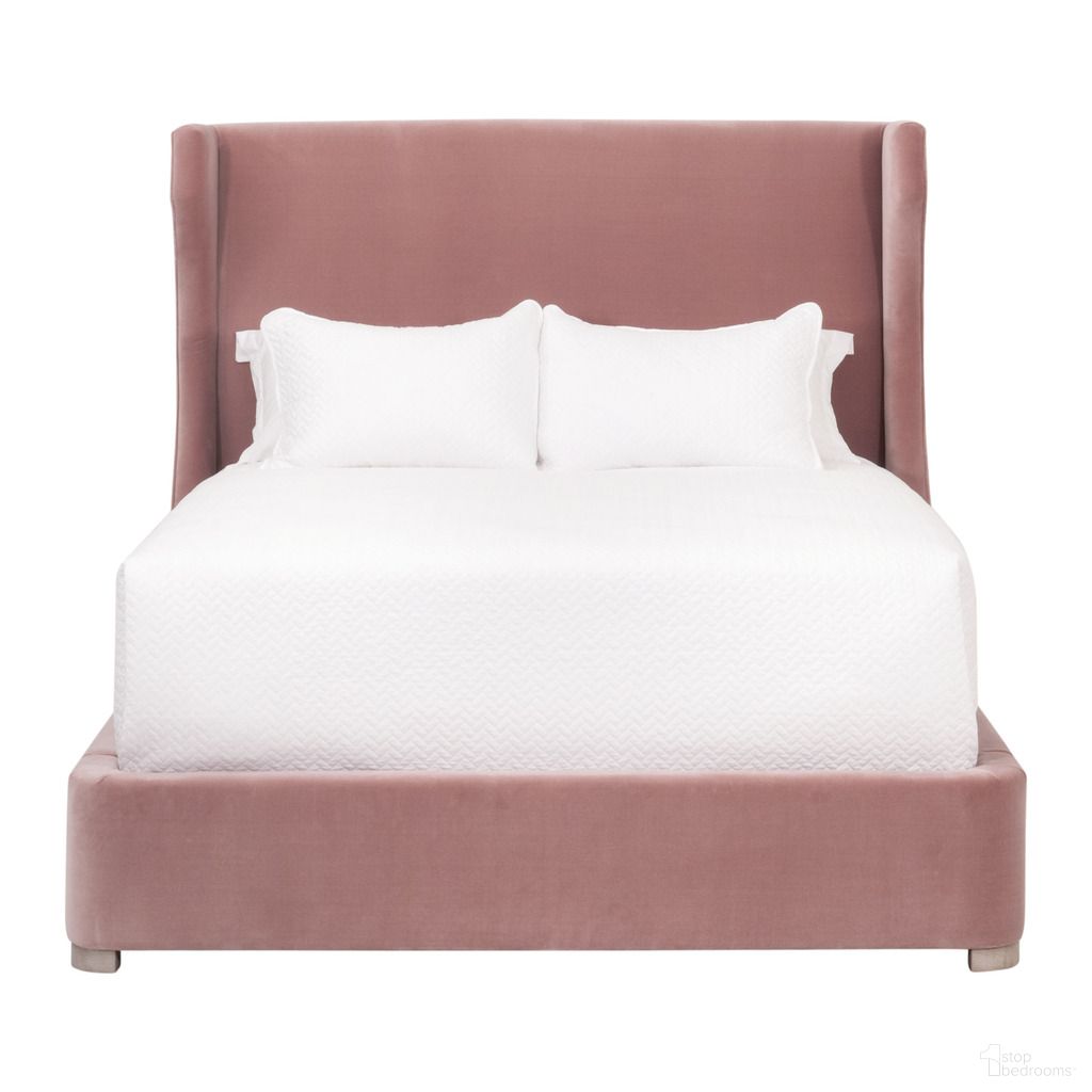 The appearance of Stitch and Hand Balboa Queen Bed In Petal designed by Essentials For Living in the transitional interior design. This petal piece of furniture was selected by 1StopBedrooms from Stitch & Hand Collection to add a touch of cosiness and style into your home. Sku: 7128-1.PET/NG. Bed Type: Platform Bed. Bed Size: Queen. Material: Oak Wood.