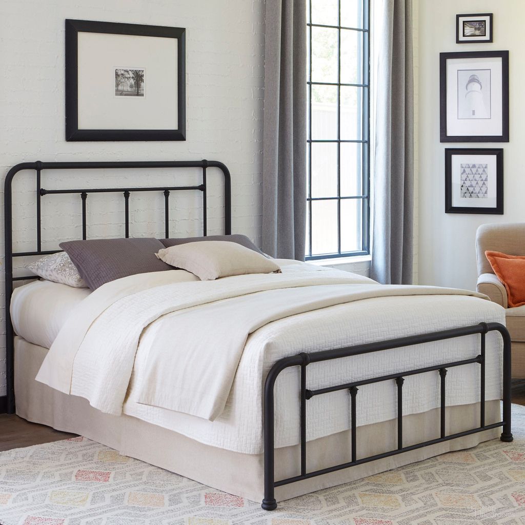 The appearance of Baldwin Full Bed with Frame In Textured Black designed by Fashion Bed Group in the rustic / southwestern interior design. This textured black piece of furniture was selected by 1StopBedrooms from Baldwin Collection to add a touch of cosiness and style into your home. Sku: B11484. Bed Type: Panel Bed. Material: Steel. Bed Size: Full.