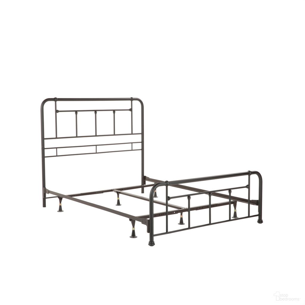 The appearance of Baldwin Full Headboard and Footboard In Textured Black designed by Fashion Bed Group in the rustic / southwestern interior design. This textured black piece of furniture  was selected by 1StopBedrooms from Baldwin Collection to add a touch of cosiness and style into your home. Sku: B10484. Material: Steel. Bed Size: Full.