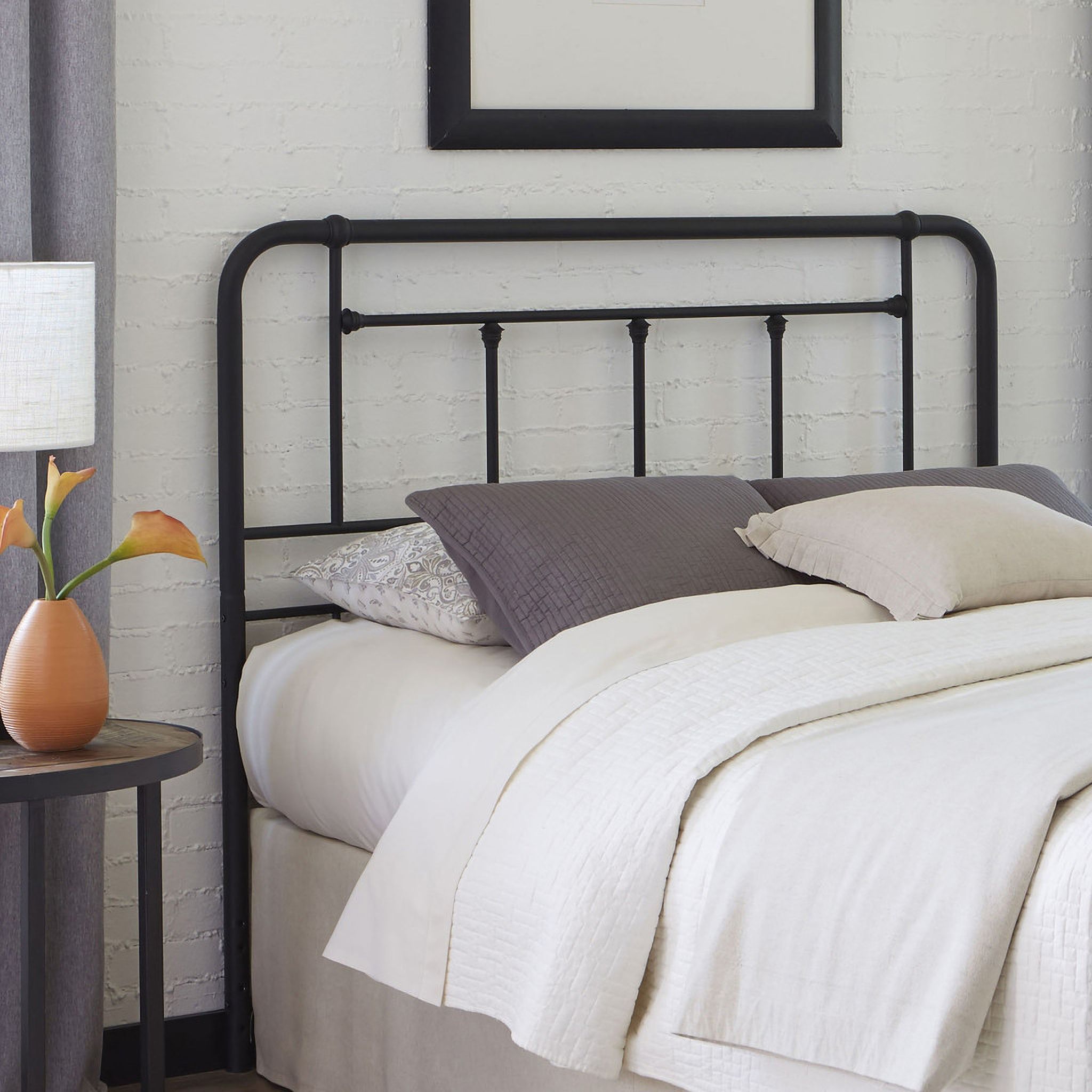 The appearance of Baldwin King Headboard In Textured Black designed by Fashion Bed Group in the rustic / southwestern interior design. This textured black piece of furniture was selected by 1StopBedrooms from Baldwin Collection to add a touch of cosiness and style into your home. Sku: B12486. Material: Steel. Bed Size: King.