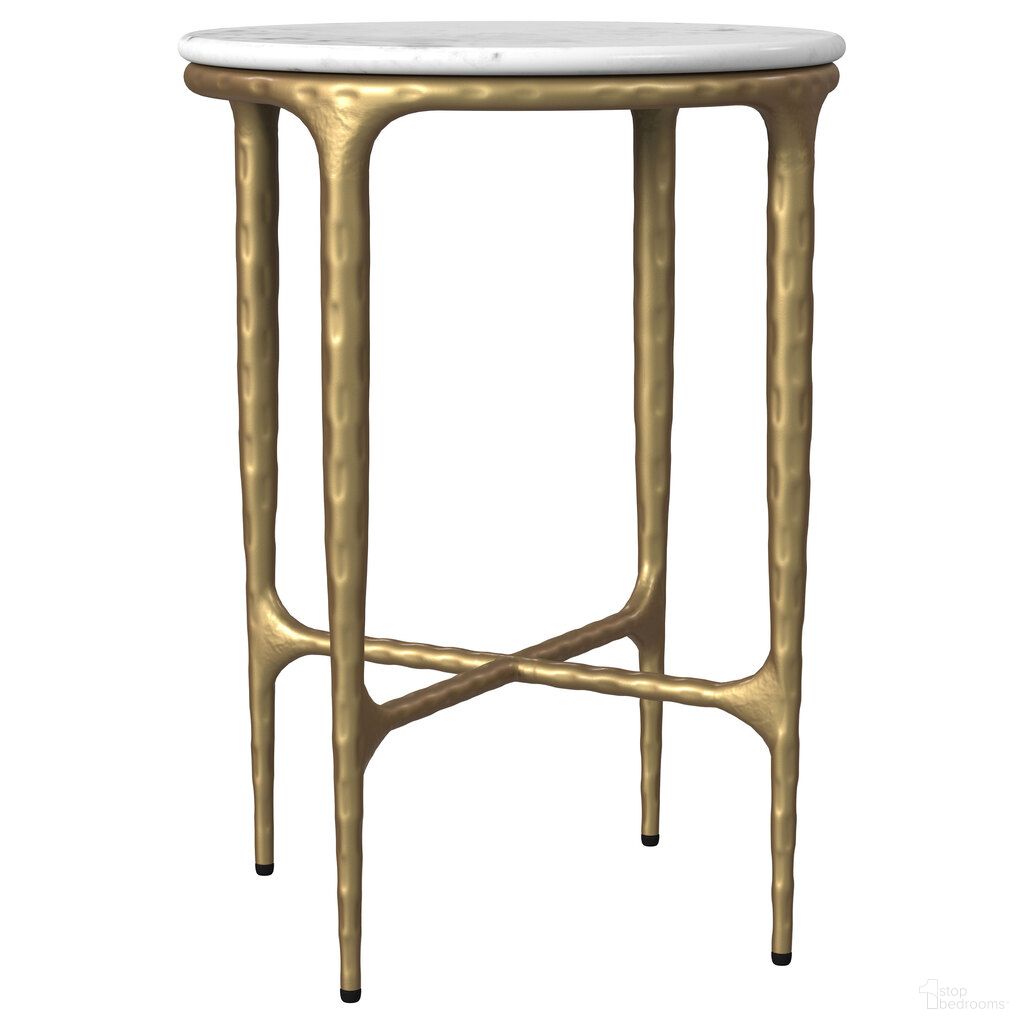 The appearance of Baldwin Round Marble Top Side Table In White Marble designed by Coaster in the modern / contemporary interior design. This white marble piece of furniture  was selected by 1StopBedrooms from Baldwin Collection to add a touch of cosiness and style into your home. Sku: 930081. Material: MDF.
