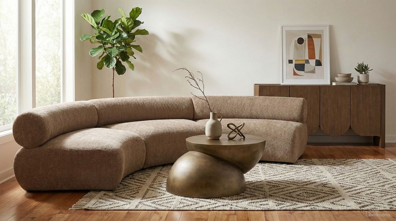 The appearance of Bale 152 Inch Chenille Fabric Upholstered 3-Piece Modular Sectional In Brown designed by Meridian in the modern / contemporary interior design. This brown piece of furniture was selected by 1StopBedrooms from Bale Collection to add a touch of cosiness and style into your home. Sku: 114Brown-C;114Brown-C;114Brown-C. Material: Chenille.
