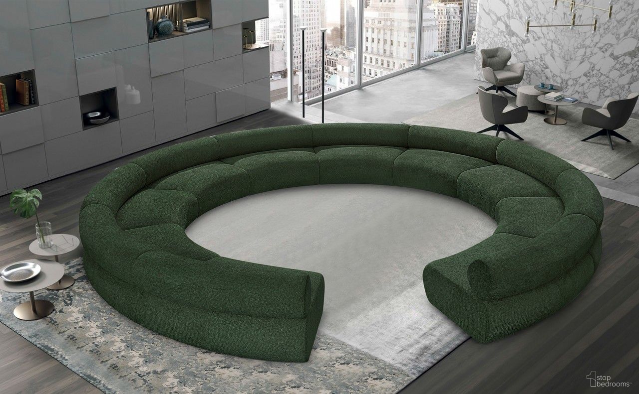 The appearance of Bale Chenille Fabric 10 Piece Modular Sofa In Green designed by Meridian in the modern / contemporary interior design. This green piece of furniture was selected by 1StopBedrooms from Bale Collection to add a touch of cosiness and style into your home. Sku: 114Green-C;114Green-C;114Green-C;114Green-C;114Green-C;114Green-C;114Green-C;114Green-C;114Green-C;114Green-C. Material: Plywood. Layout: Modular.