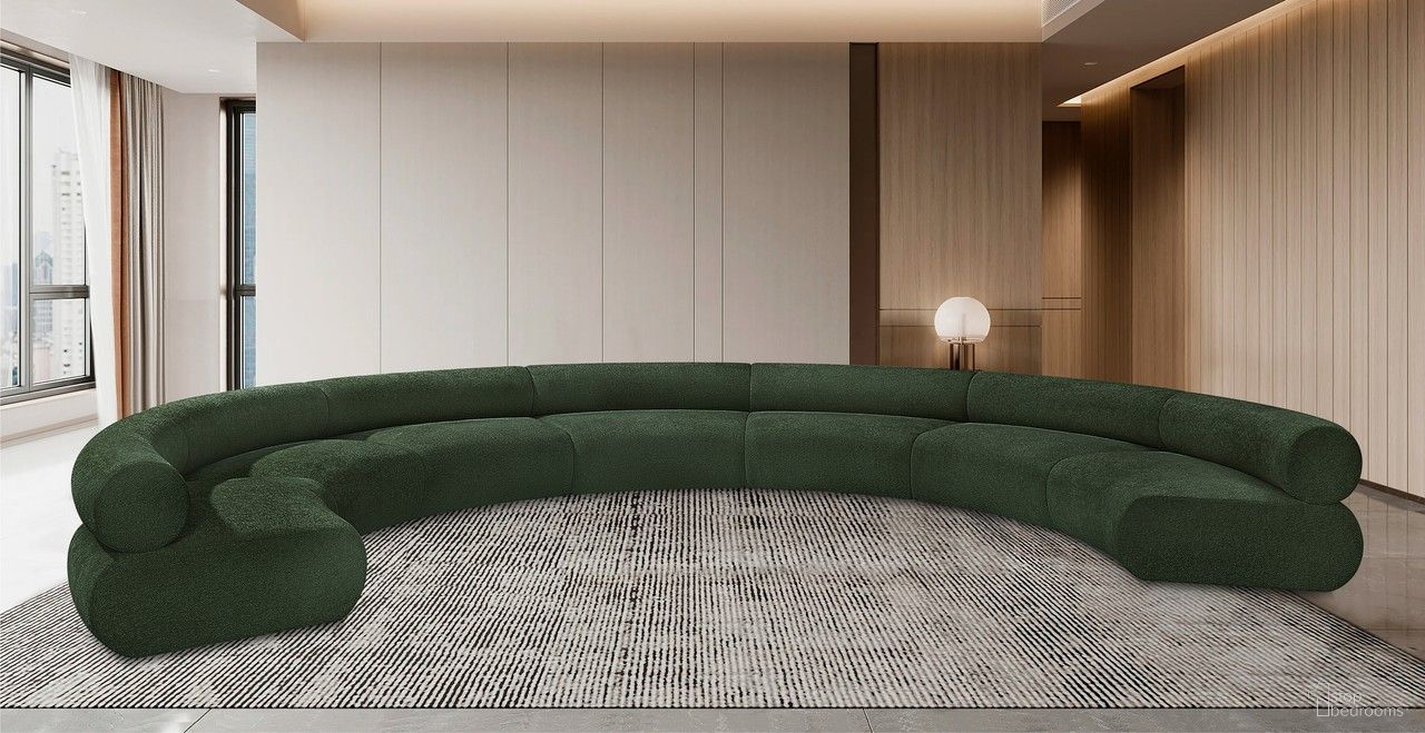 The appearance of Bale Chenille Fabric 7 Piece Modular Sofa In Green designed by Meridian in the modern / contemporary interior design. This green piece of furniture was selected by 1StopBedrooms from Bale Collection to add a touch of cosiness and style into your home. Sku: 114Green-C;114Green-C;114Green-C;114Green-C;114Green-C;114Green-C;114Green-C. Material: Plywood. Layout: Modular.