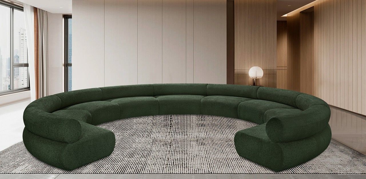 The appearance of Bale Chenille Fabric 9 Piece Modular Sofa In Green designed by Meridian in the modern / contemporary interior design. This green piece of furniture was selected by 1StopBedrooms from Bale Collection to add a touch of cosiness and style into your home. Sku: 114Green-C;114Green-C;114Green-C;114Green-C;114Green-C;114Green-C;114Green-C;114Green-C;114Green-C. Material: Plywood. Layout: Modular.