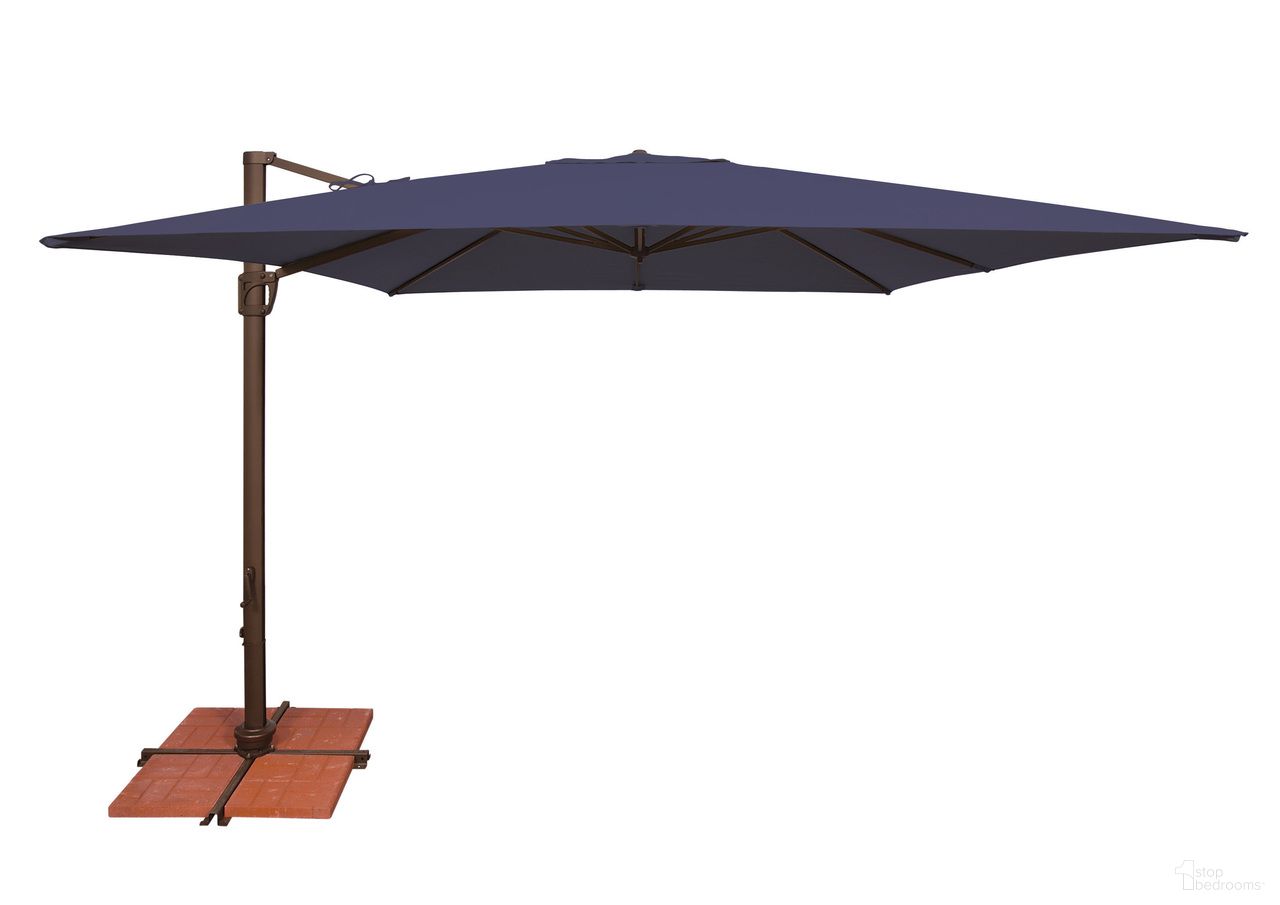 The appearance of Bali 10' Square Umbrella with Cross Bar Stand In Navy designed by Simplyshade in the traditional interior design. This navy piece of furniture was selected by 1StopBedrooms from Bali Collection to add a touch of cosiness and style into your home. Sku: SSAD45-10SQ-00/5439. Material: Acrylic.