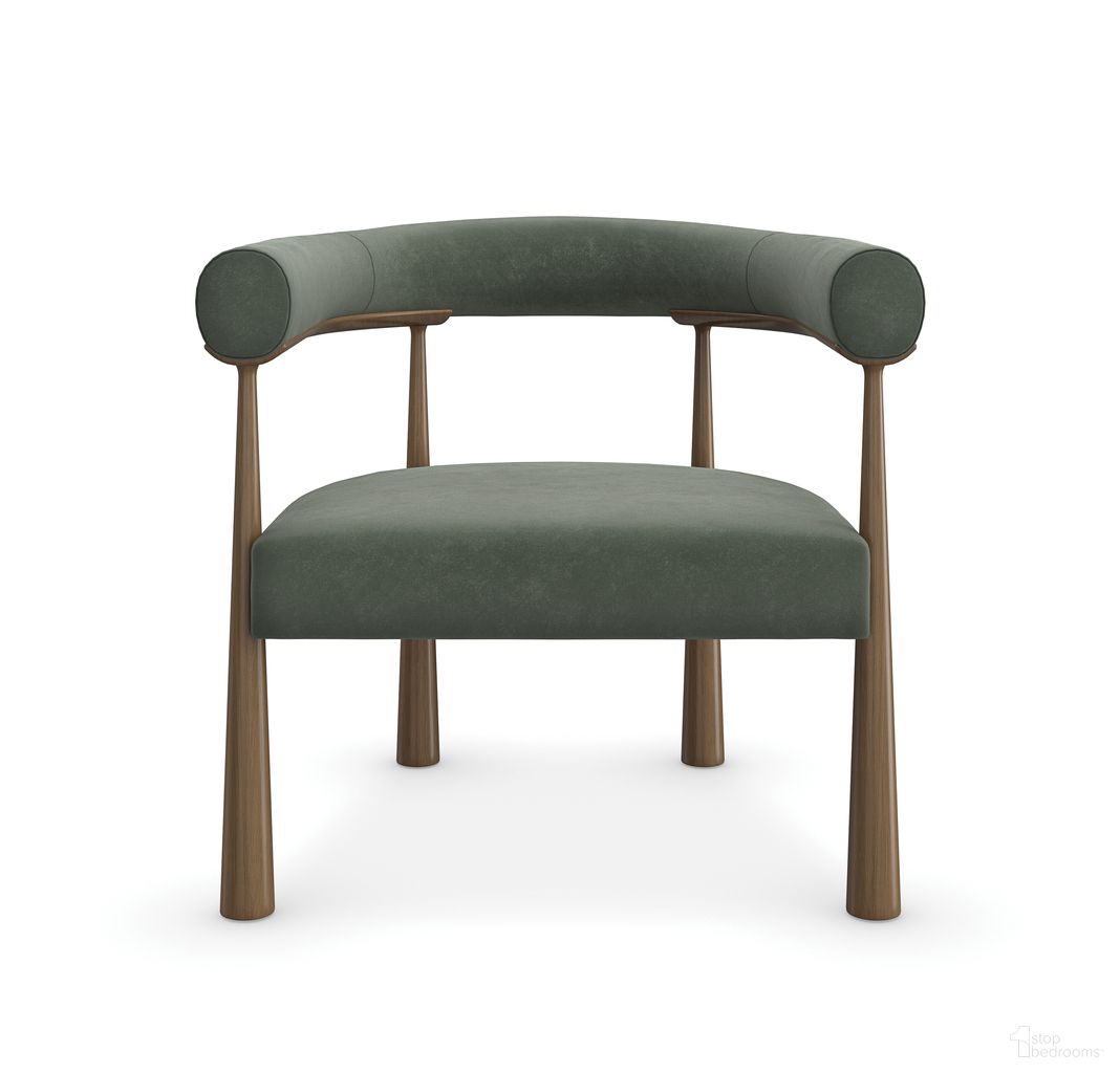 The appearance of Bali Accent Chair In Green designed by Caracole in the modern / contemporary interior design. This green piece of furniture was selected by 1StopBedrooms from Bali Collection to add a touch of cosiness and style into your home. Sku: M150-023-131-B. Material: Walnut.