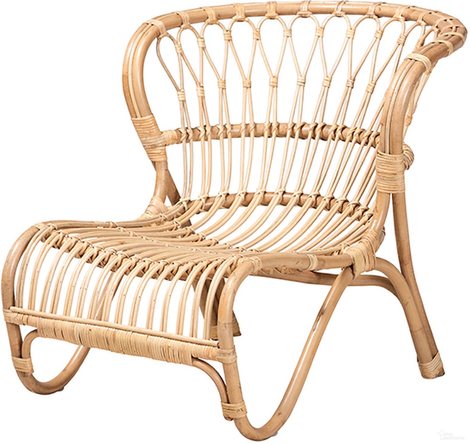 Bali And Pari Alaya Natural Brown Rattan Accent Chair