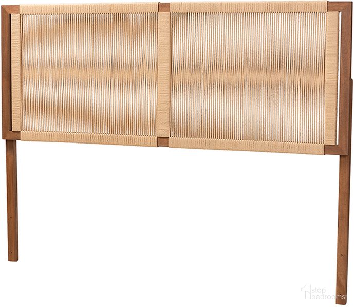 The appearance of Bali And Pari Holitz Walnut Brown Finished Bayur Wood Queen Headboard designed by Baxton Studio in the bohemian interior design. This walnut brown piece of furniture  was selected by 1StopBedrooms from Holitz Collection to add a touch of cosiness and style into your home. Sku: Holtiz-Medium tone (NAT02)-Headboard Queen. Material: Wood. Bed Size: Queen.