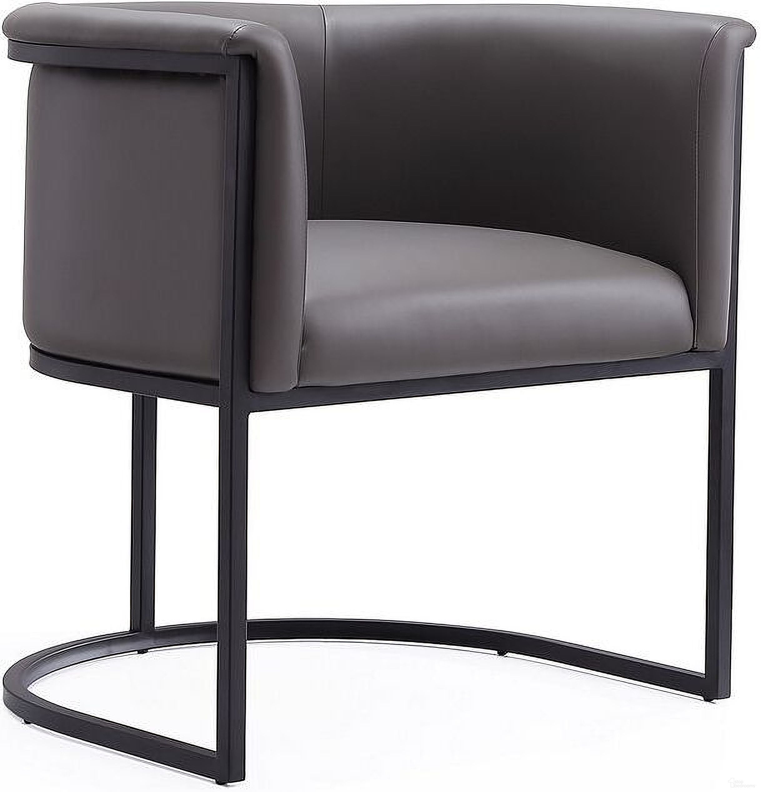 The appearance of Cosmopolitan Dining Chair In Pebble and Black designed by Manhattan Comfort in the modern / contemporary interior design. This pebble piece of furniture was selected by 1StopBedrooms from Cosmopolitan Collection to add a touch of cosiness and style into your home. Sku: DC044-PE. Material: Metal. Chair Type: Arm Chair.