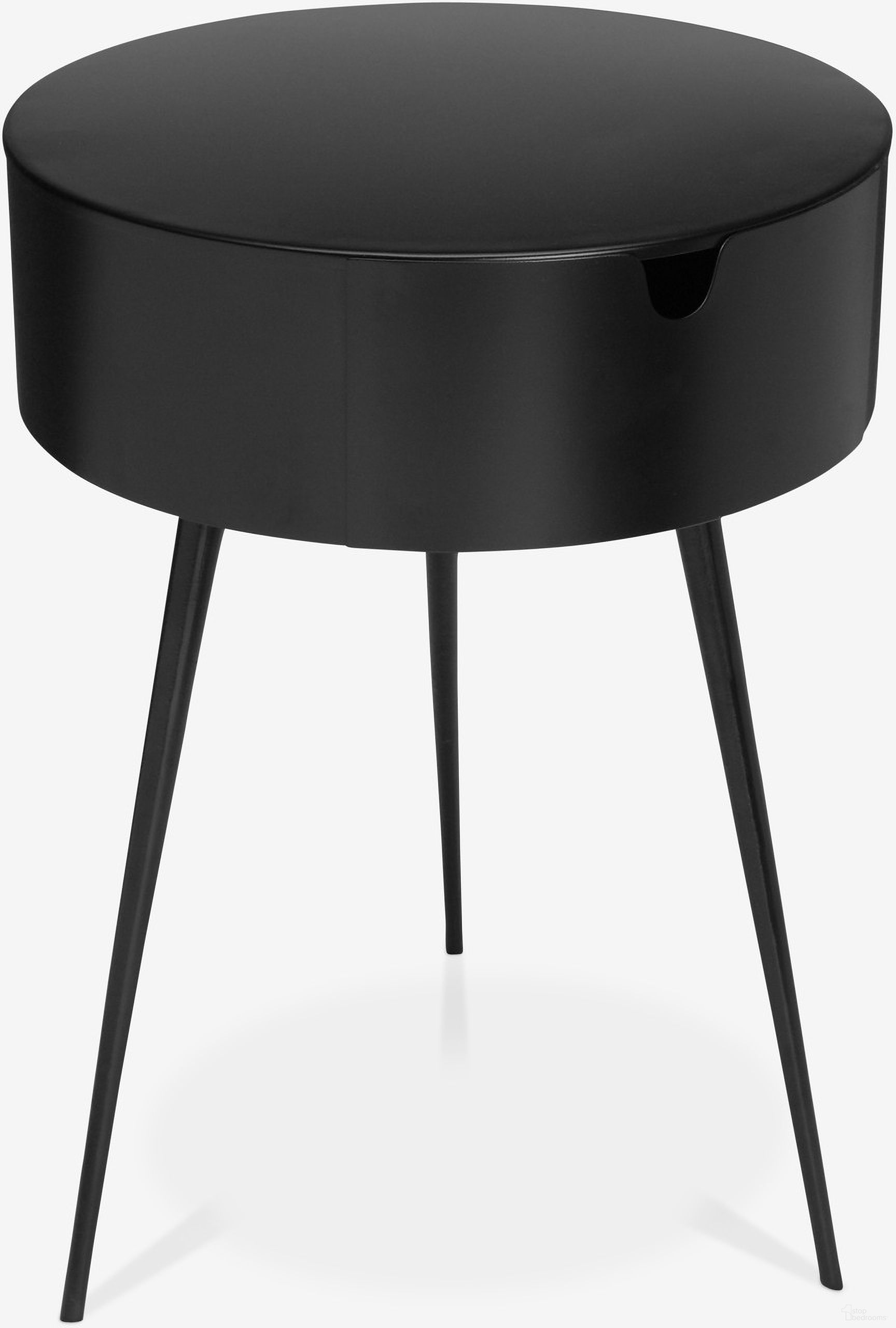 The appearance of Bali Night Stand In Black designed by Meridian in the modern / contemporary interior design. This black piece of furniture was selected by 1StopBedrooms from Bali Collection to add a touch of cosiness and style into your home. Sku: 835Black. Material: Iron.