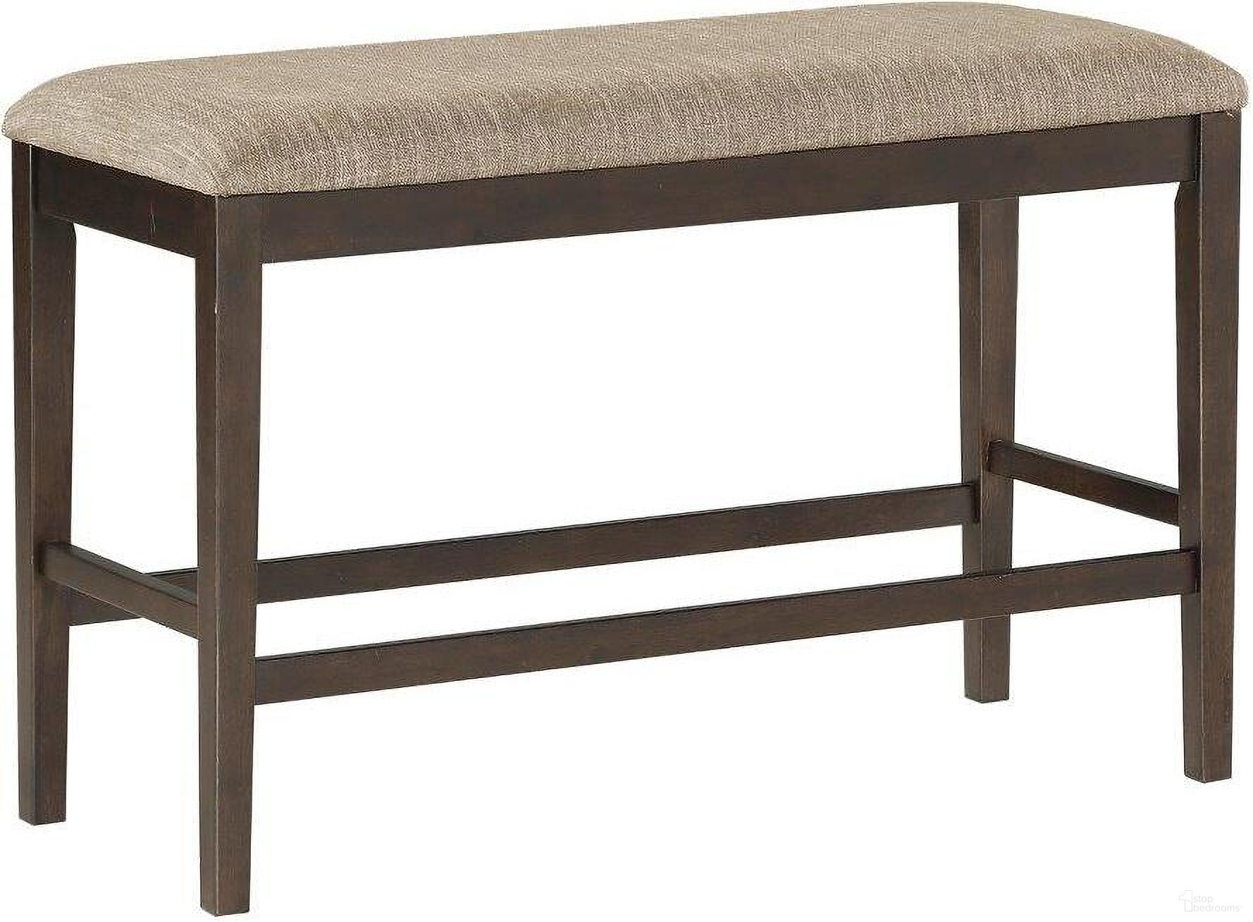 The appearance of Balin Brown Counter Height Bench designed by Homelegance in the transitional interior design. This brown piece of furniture  was selected by 1StopBedrooms from Balin Collection to add a touch of cosiness and style into your home. Sku: 5716-24BH. Material: Textured.