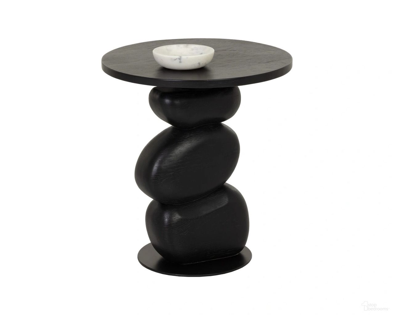 Balio Wood Look End Table In Black