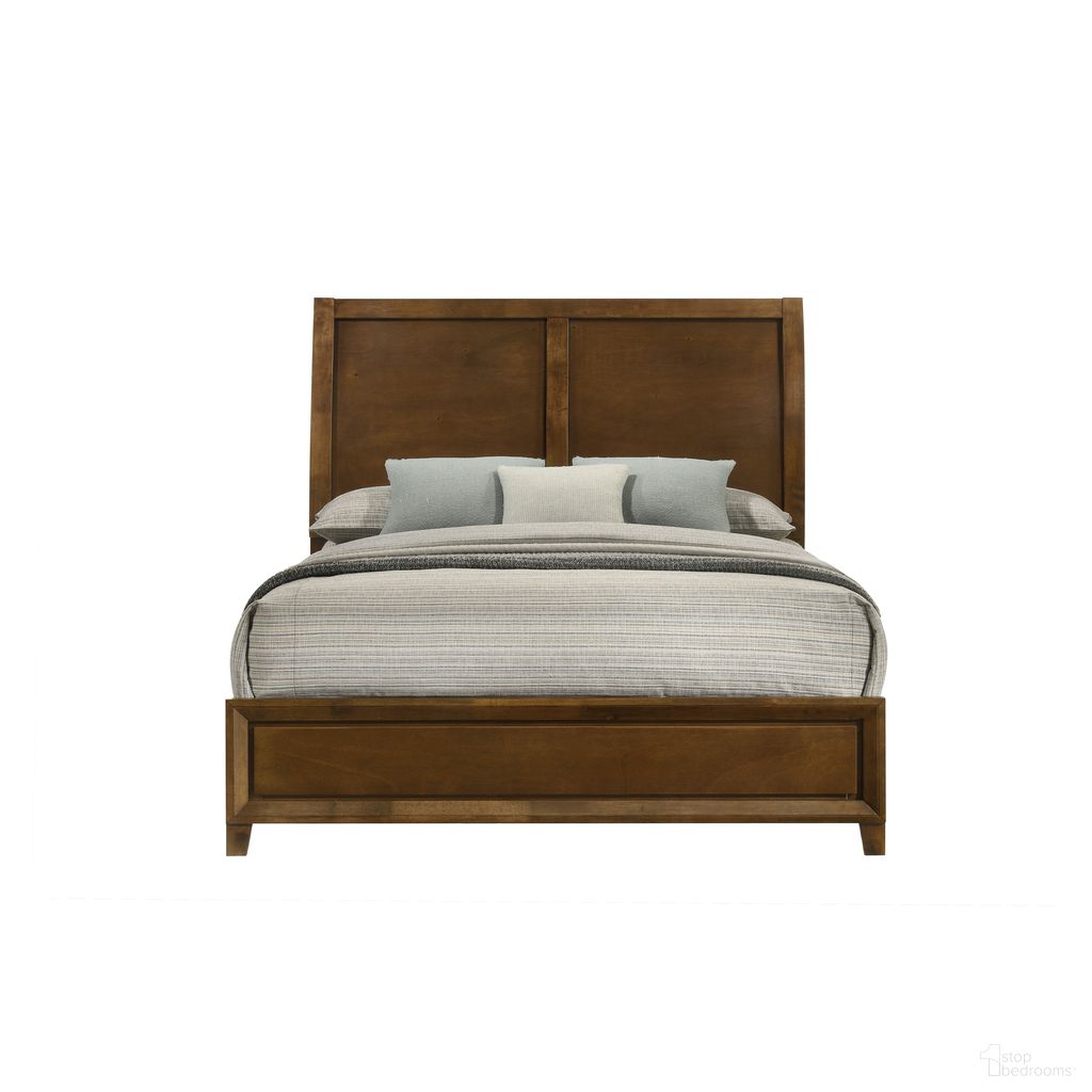 The appearance of Ballard Queen Bed In Brown designed by New Classic in the transitional interior design. This brown piece of furniture was selected by 1StopBedrooms from Ballard Collection to add a touch of cosiness and style into your home. Sku: B0182-315;B0182-335. Bed Type: Sleigh Bed. Material: Wood. Bed Size: Queen.