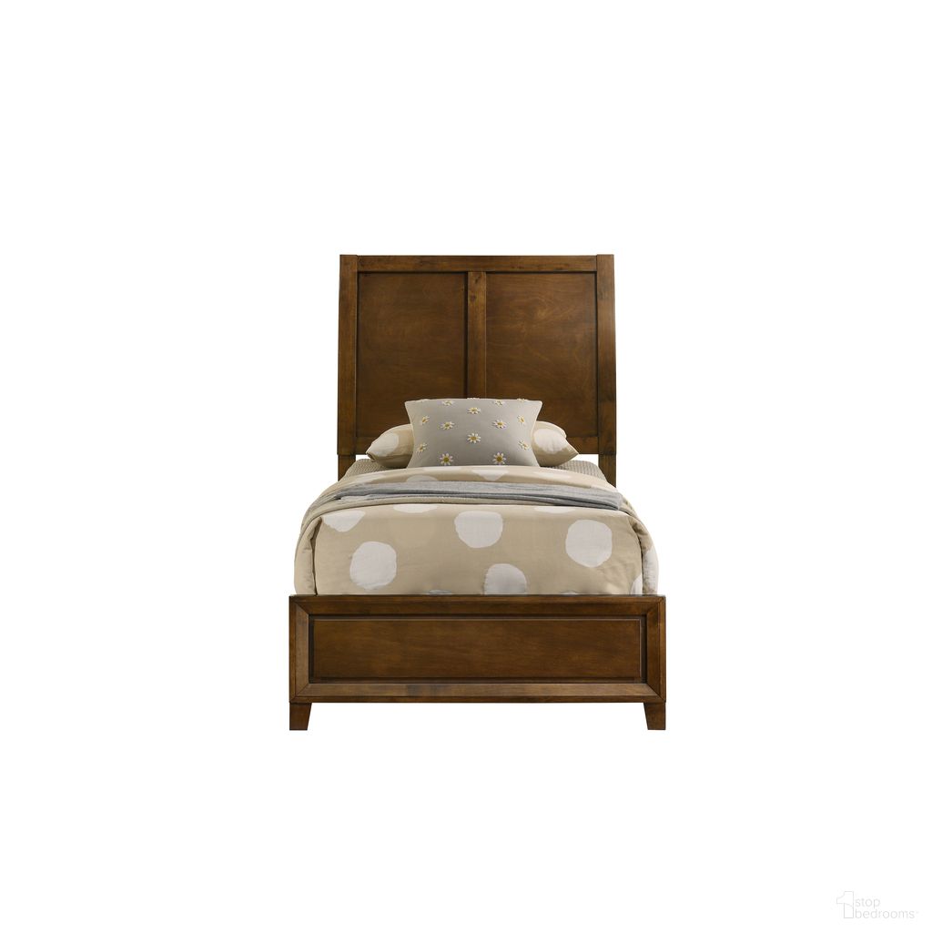 The appearance of Ballard Twin Bed In Brown designed by New Classic in the transitional interior design. This brown piece of furniture was selected by 1StopBedrooms from Ballard Collection to add a touch of cosiness and style into your home. Sku: B0182-515;B0182-535. Bed Type: Sleigh Bed. Material: Wood. Bed Size: Twin.