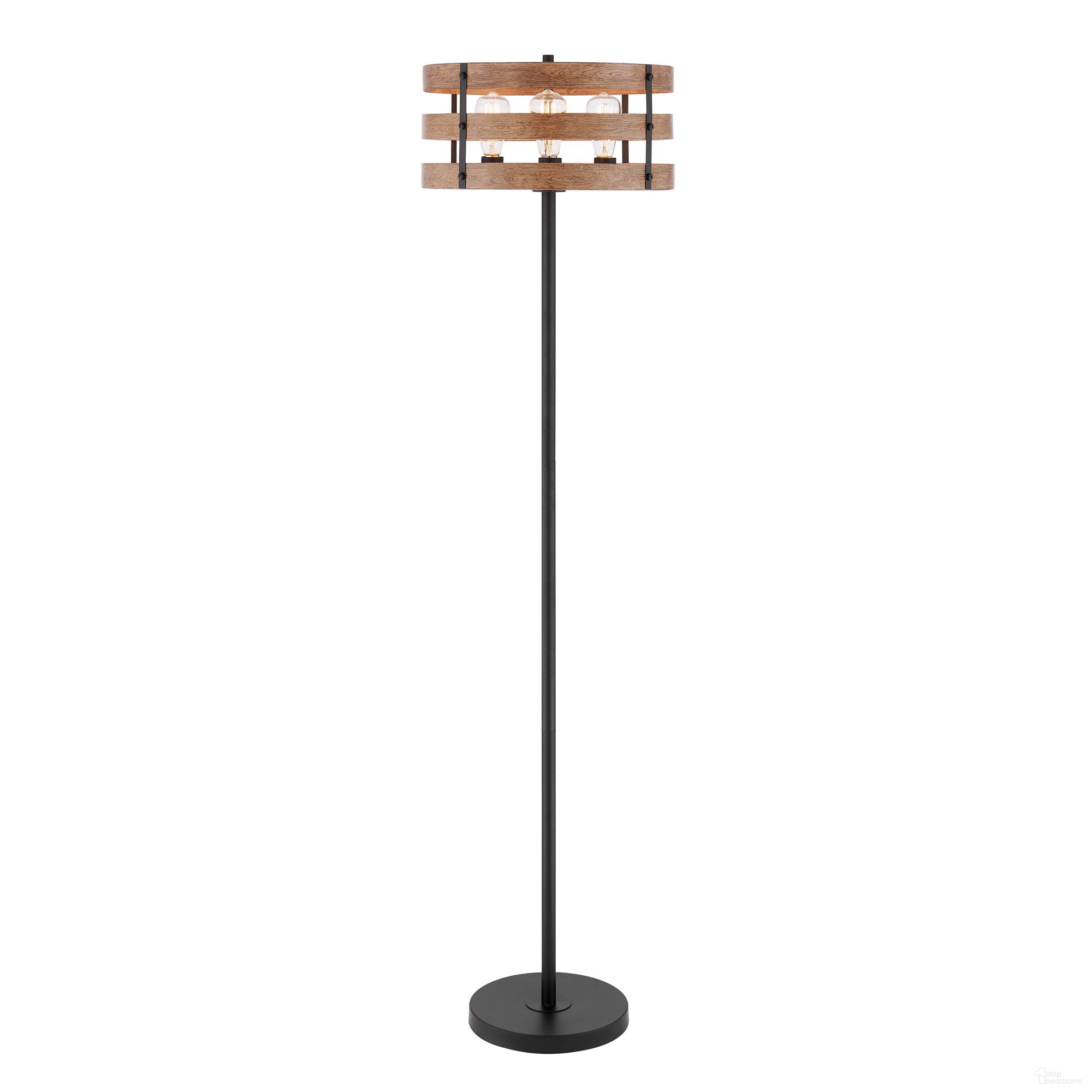 Balta Floor Lamp In Black and Brown