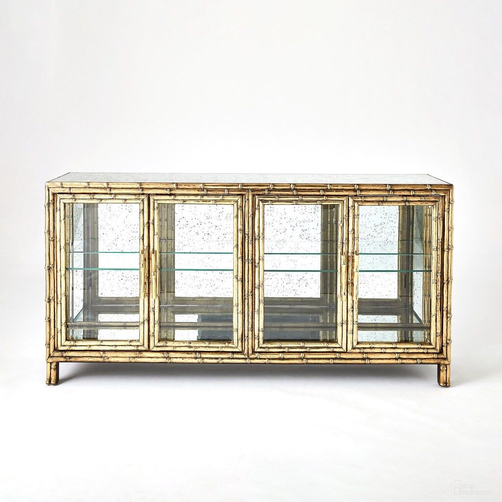 The appearance of Bamboo Console In Clear designed by Global Views in the modern / contemporary interior design. This clear piece of furniture was selected by 1StopBedrooms from Bamboo Collection to add a touch of cosiness and style into your home. Sku: 993965. Material: Brass.