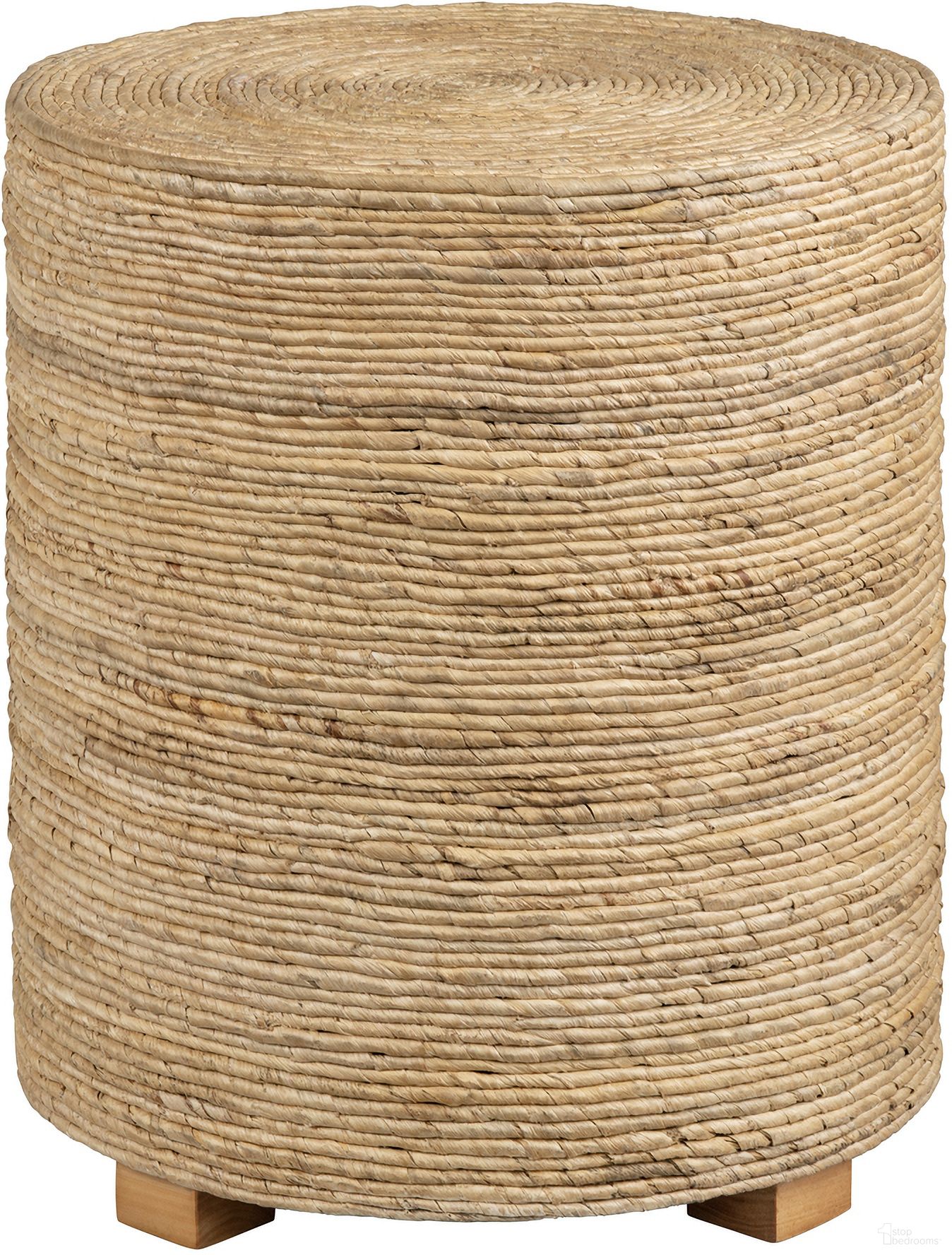 The appearance of Banana Rope Accent/End Table In Tan and Brown designed by Crestview Collection in the coastal interior design. This tan/brown piece of furniture  was selected by 1StopBedrooms from  to add a touch of cosiness and style into your home. Sku: CVFDR1021. Material: Solid Wood.