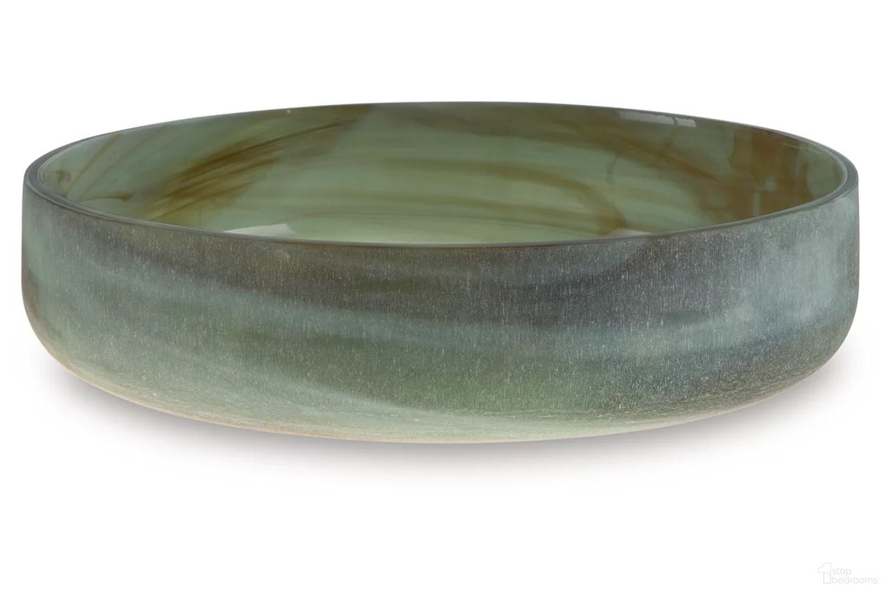 The appearance of Bannington Bowl In Sage Green designed by Signature Design by Ashley in the modern / contemporary interior design. This sage green piece of furniture was selected by 1StopBedrooms from Bannington Collection to add a touch of cosiness and style into your home. Sku: A2000719. Material: Glass.