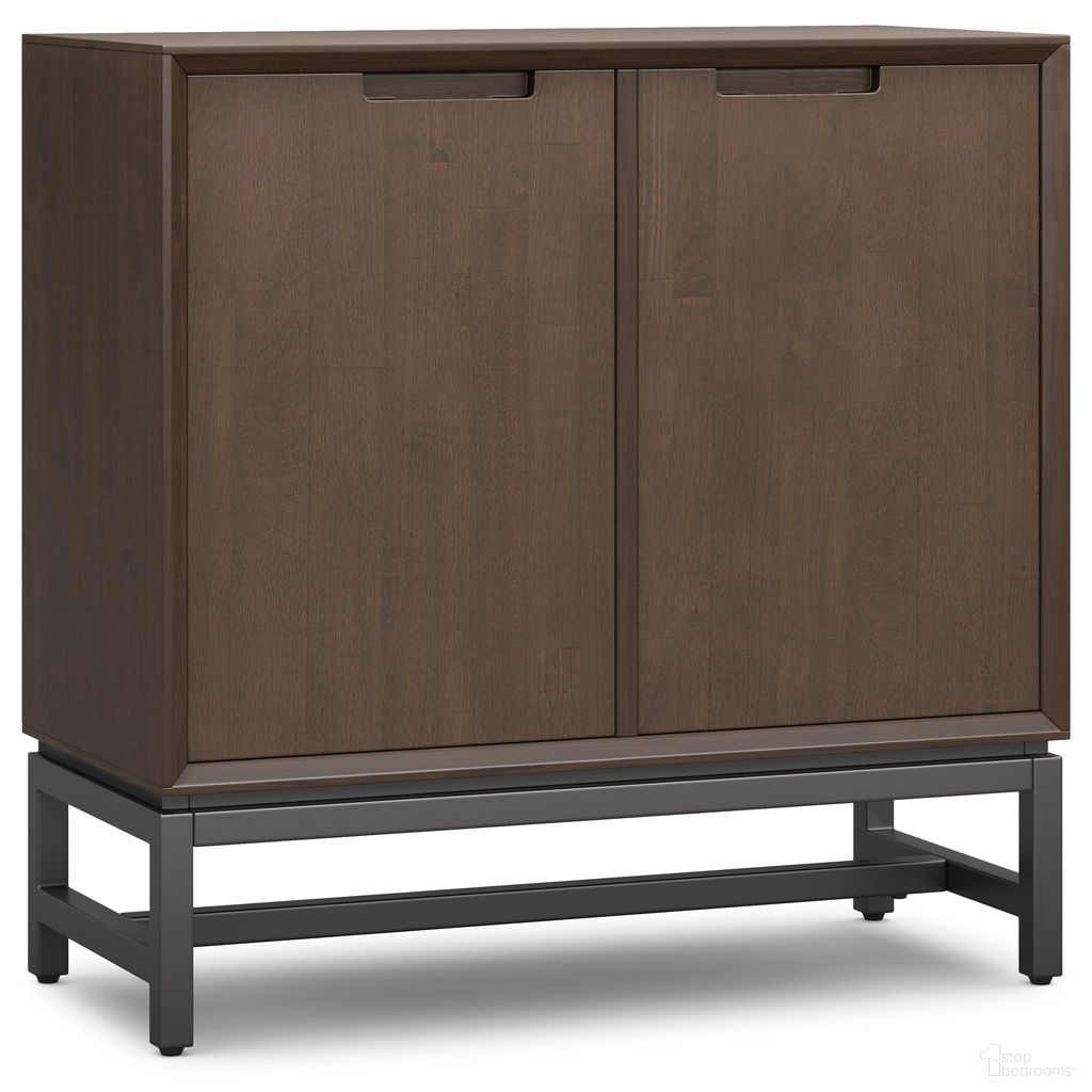 The appearance of Banting Solid Hardwood Low Storage Cabinet In Walnut Brown designed by Simpli Home in the modern / contemporary interior design. This walnut brown piece of furniture was selected by 1StopBedrooms from Banting Collection to add a touch of cosiness and style into your home. Sku: AXCBAN-14. Material: Rubberwood.