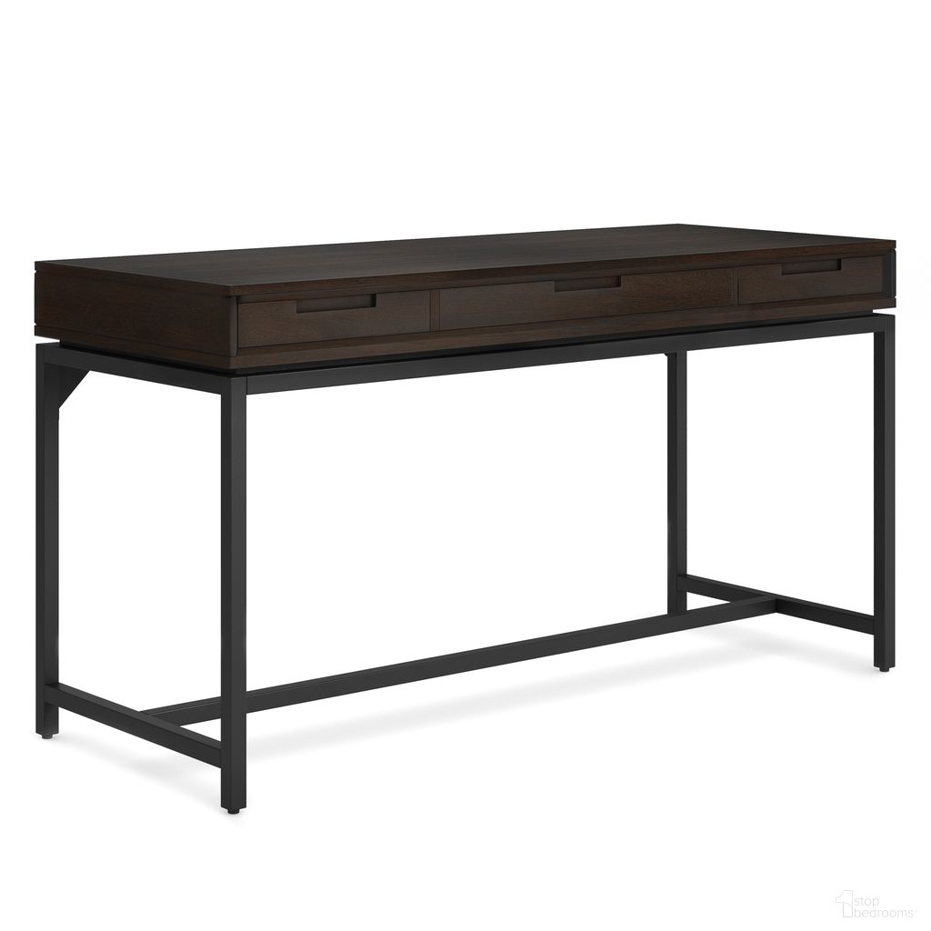 Banting Solid Hardwood Mid Century Desk In Hickory Brown