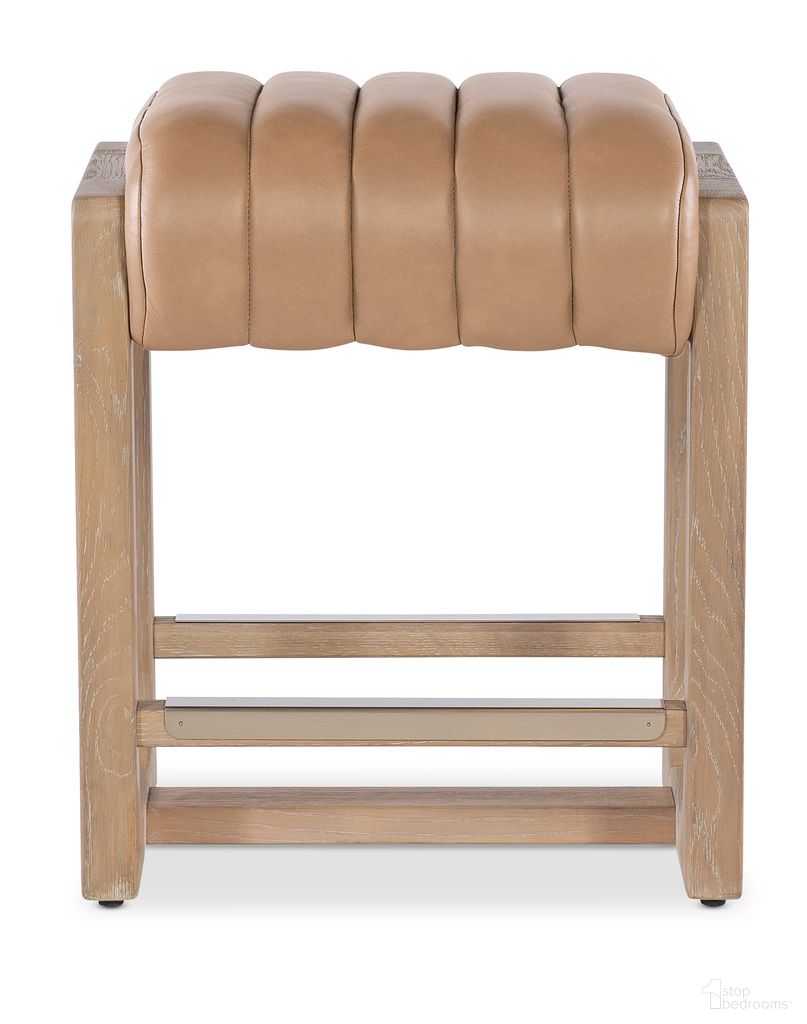 The appearance of Banyon Bay Counter Stool In Brown designed by Hooker in the modern / contemporary interior design. This brown piece of furniture was selected by 1StopBedrooms from Banyon Bay Collection to add a touch of cosiness and style into your home. Sku: 6081-75350-85. Material: Oak.