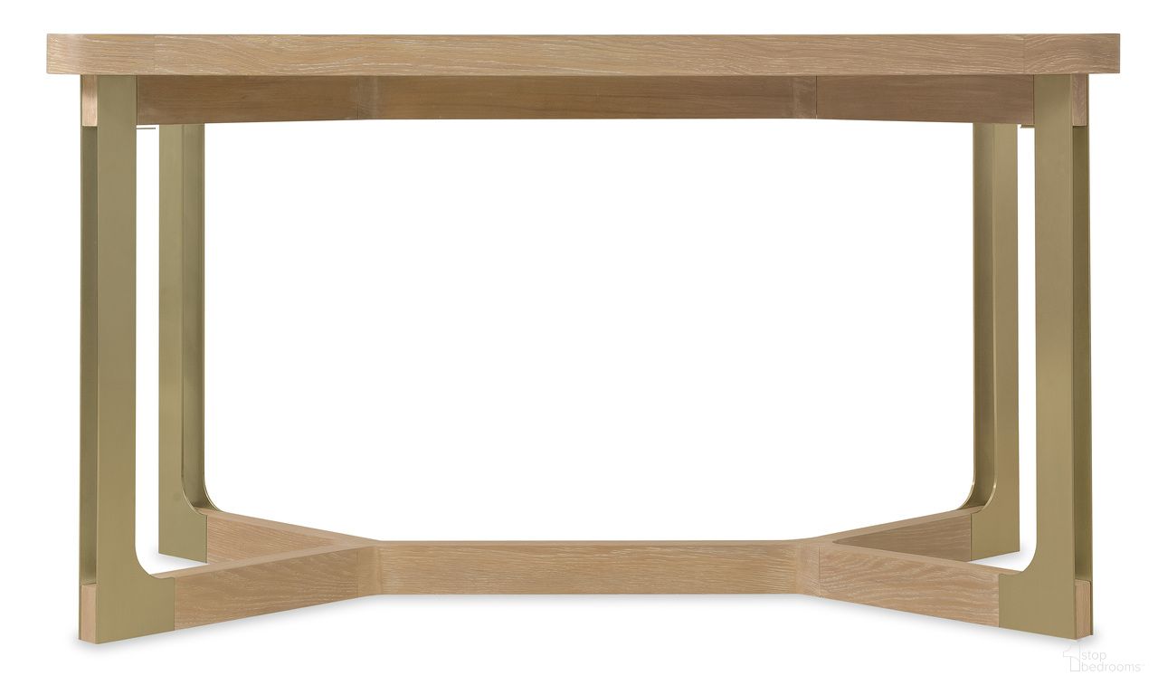 The appearance of Banyon Bay Gathering Table In Light Wood designed by Hooker in the modern / contemporary interior design. This light wood piece of furniture was selected by 1StopBedrooms from Banyon Bay Collection to add a touch of cosiness and style into your home. Sku: 6081-75206-82. Table Base Style: Trestle. Table Top Shape: Rectangular. Size: 36" x 64". Material: Oak.