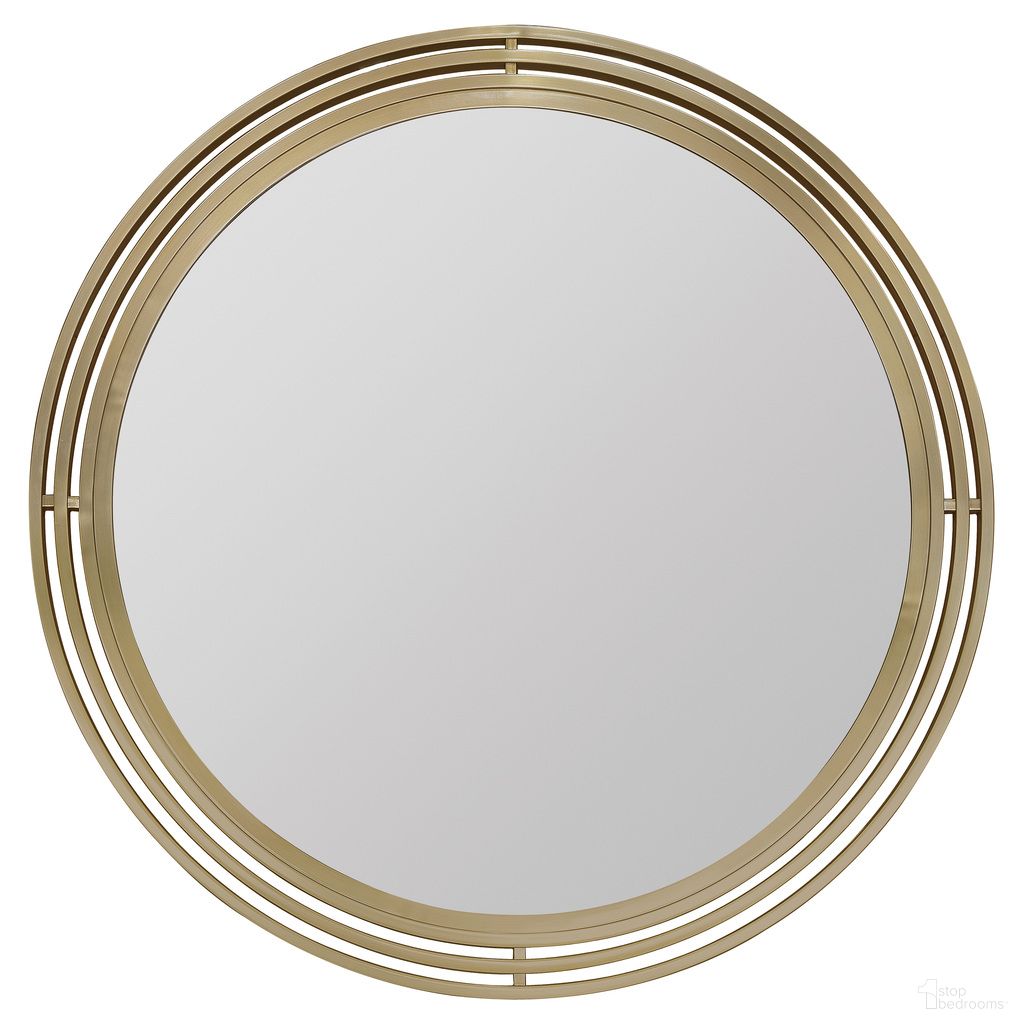 The appearance of Banyon Bay Round Mirror In Gold designed by Hooker in the modern / contemporary interior design. This gold piece of furniture was selected by 1StopBedrooms from Banyon Bay Collection to add a touch of cosiness and style into your home. Sku: 6081-90007-82. Material: Metal.