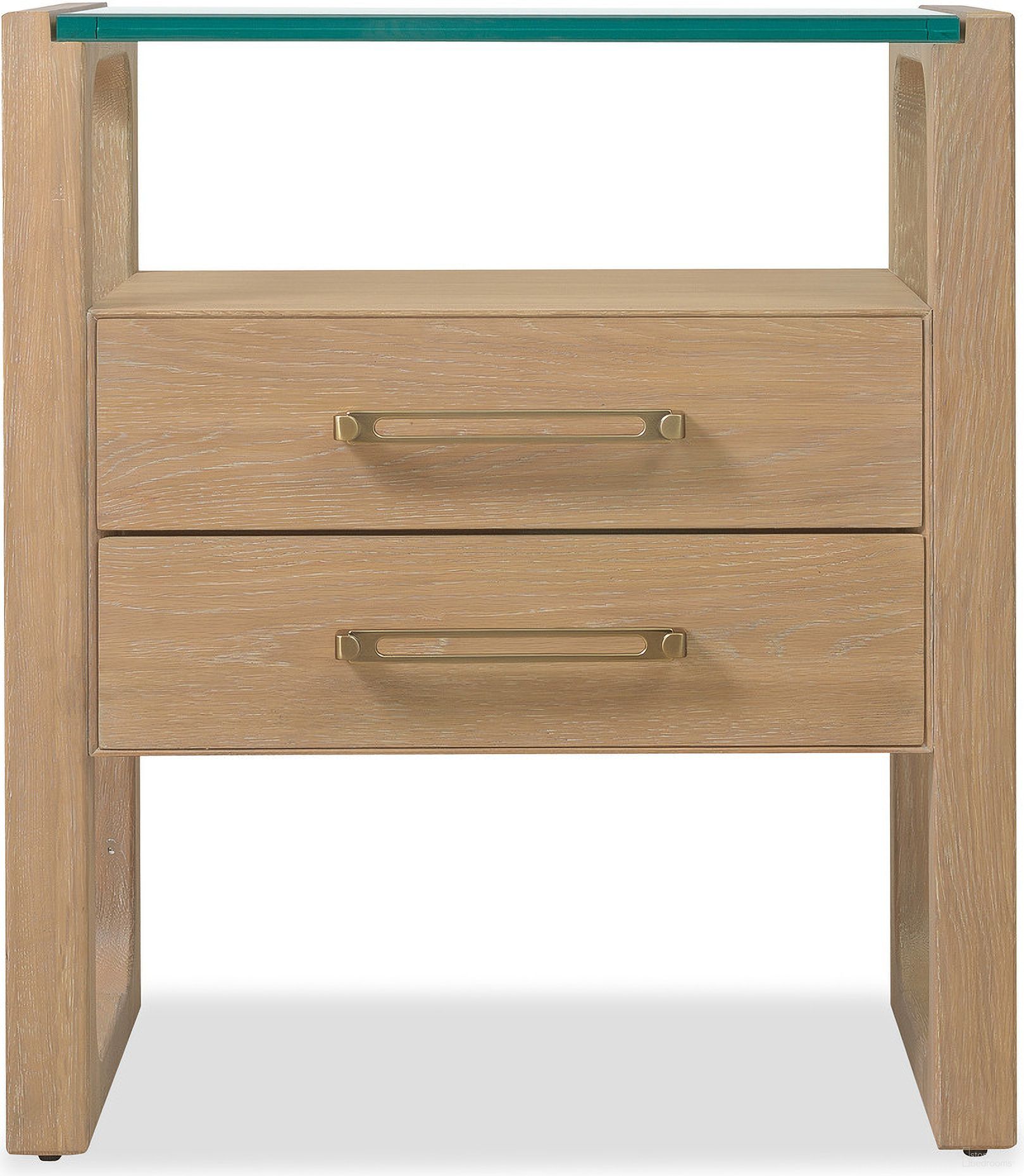 The appearance of Banyon Bay Two Drawer Nightstand In Light Wood designed by Hooker in the modern / contemporary interior design. This light wood piece of furniture  was selected by 1StopBedrooms from Banyon Bay Collection to add a touch of cosiness and style into your home. Sku: 6081-90116-82. Material: Oak.