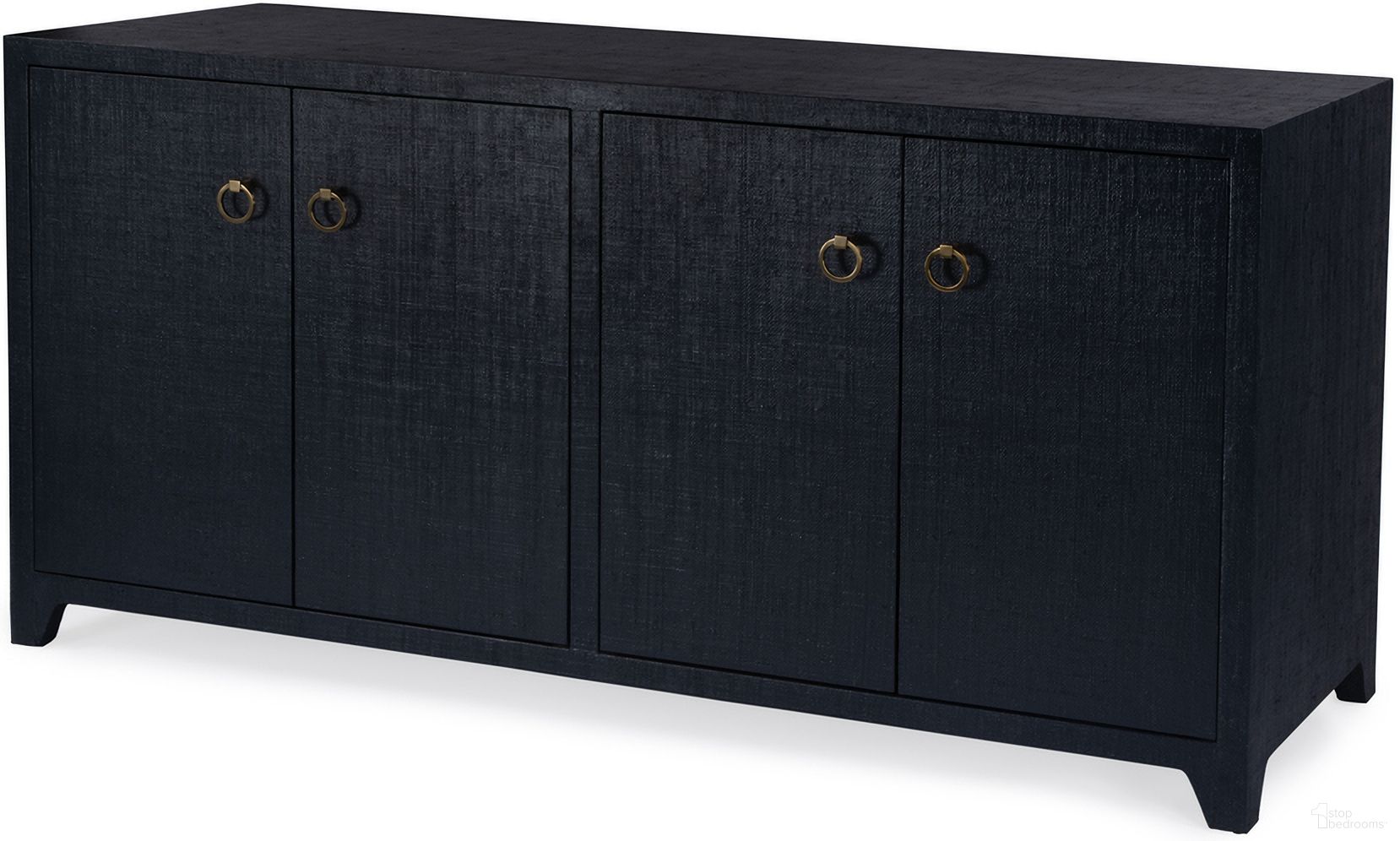 The appearance of Bar Harbor Raffia 4 Door 70 Inch Sideboard In Navy Blue designed by Butler Specialty Company in the traditional interior design. This navy blue piece of furniture was selected by 1StopBedrooms from Bar Harbor Collection to add a touch of cosiness and style into your home. Sku: 5668410. Material: Wood.