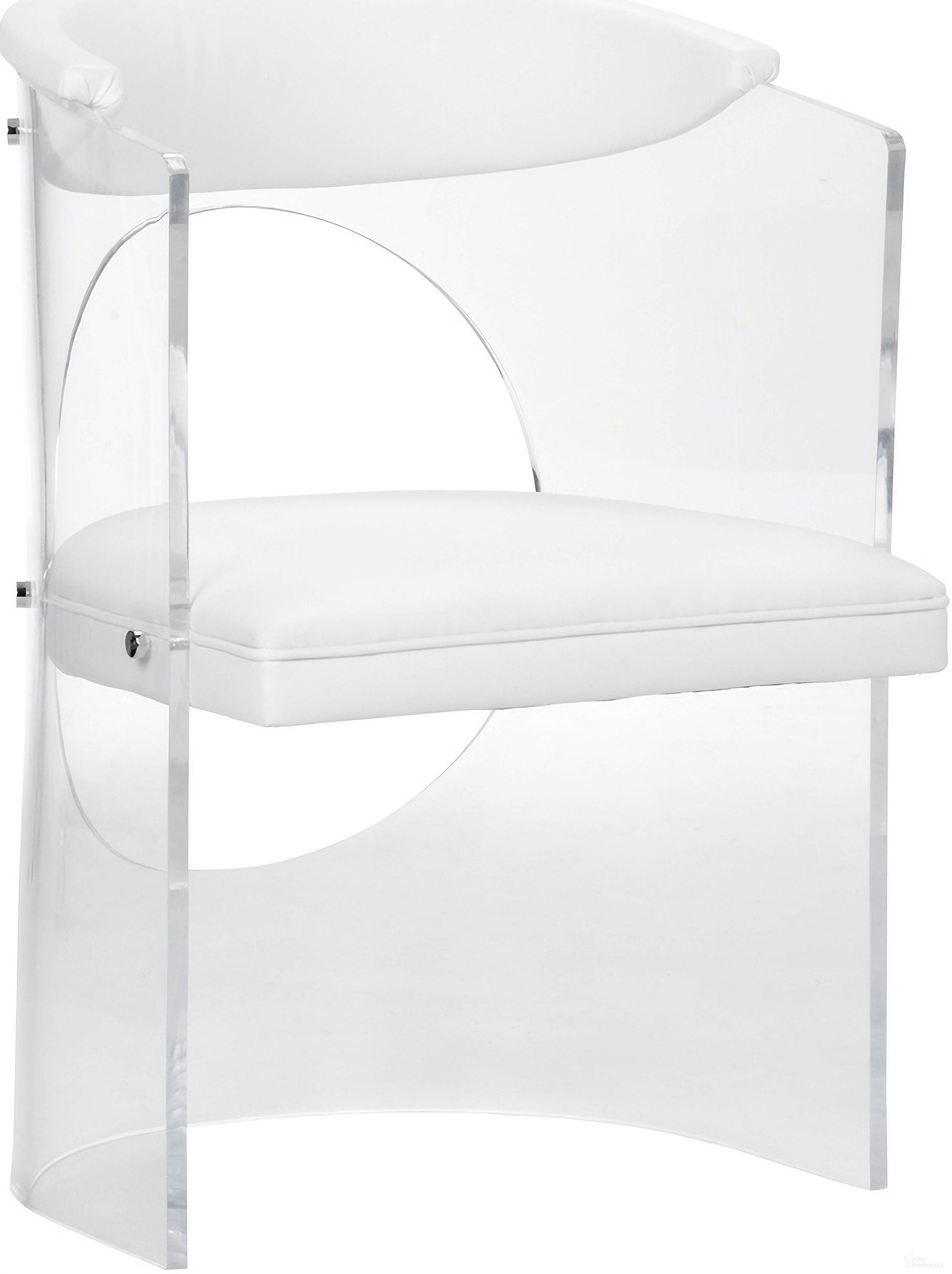 The appearance of Baran Barrel Back Chair In White and Cream designed by Wildwood in the modern / contemporary interior design. This white/cream piece of furniture was selected by 1StopBedrooms from Wildwood Collection to add a touch of cosiness and style into your home. Sku: 490625. Material: Acrylic.