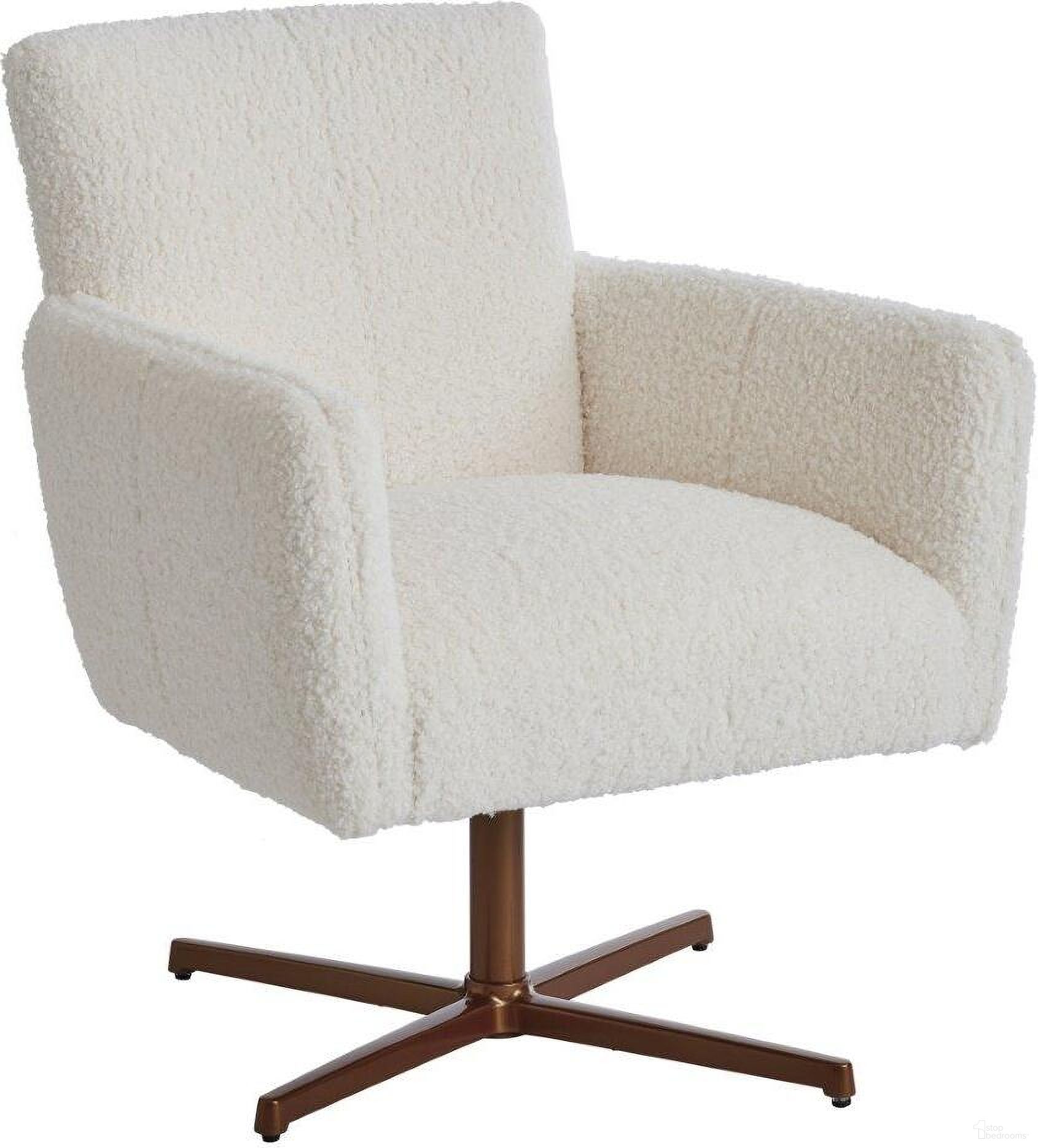 Barclay Butera Upholstery Brooks Swivel Chair In Calais Brass