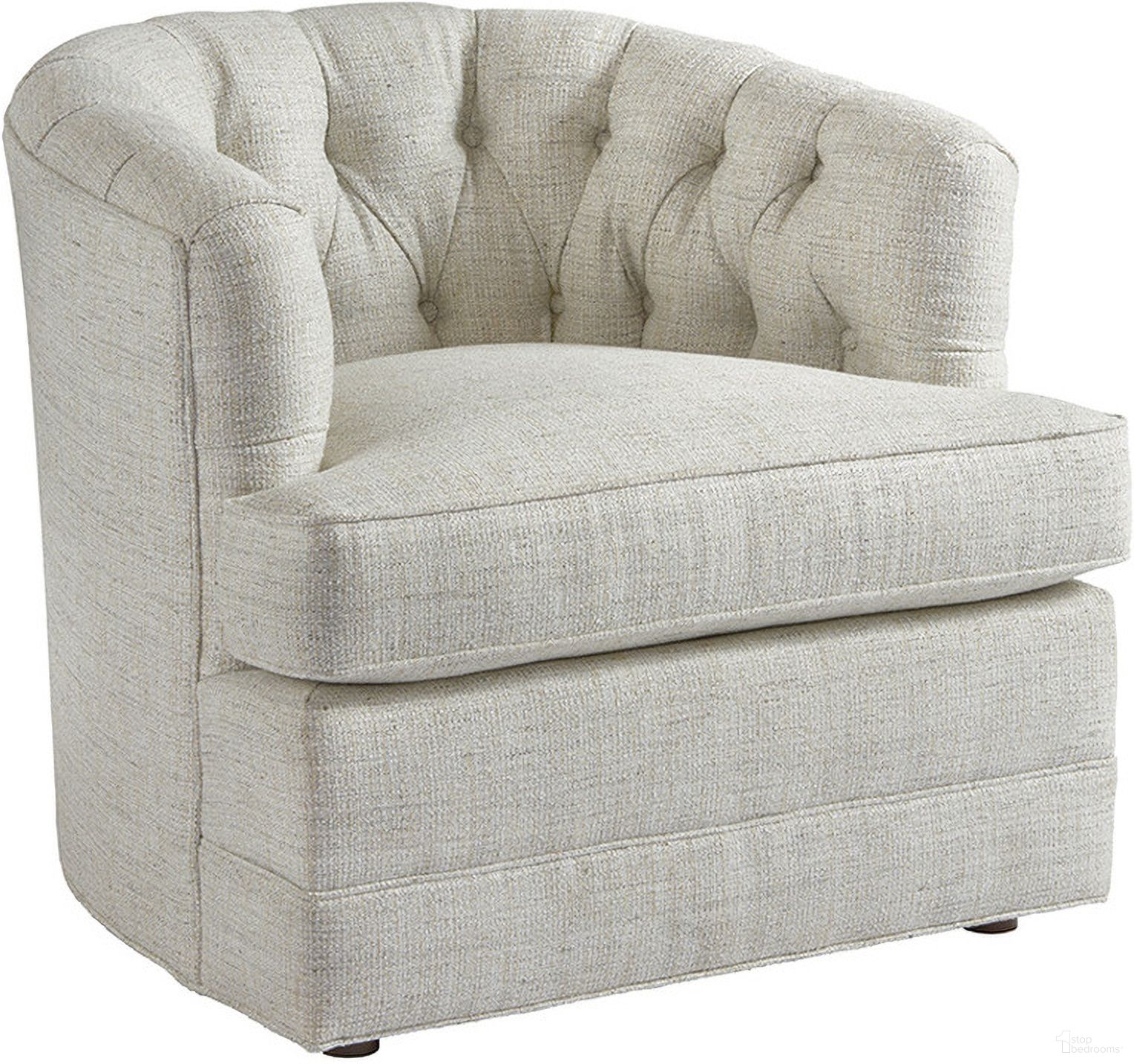 The appearance of Barclay Butera Upholstery Cliffhaven Chair designed by Barclay Butera in the transitional interior design. This beige/tan piece of furniture was selected by 1StopBedrooms from Barclay Butera Upholstery Collection to add a touch of cosiness and style into your home. Sku: 5410-11-40. Material: Wood.