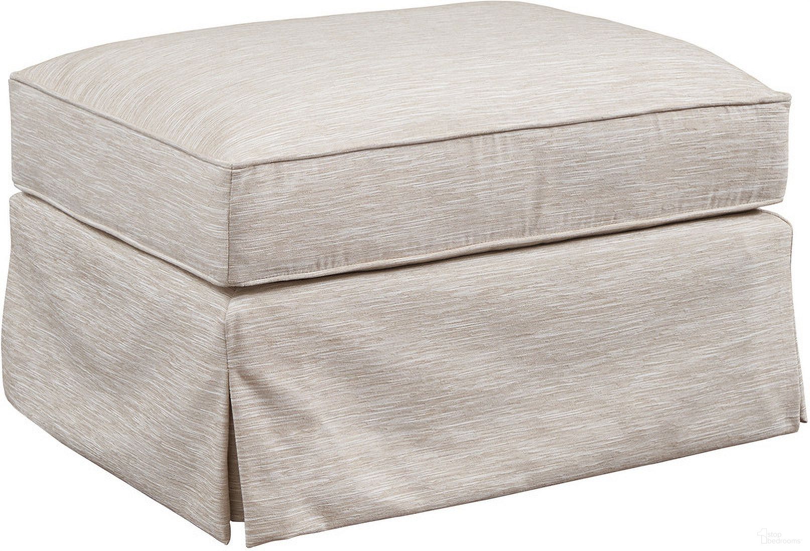 The appearance of Barclay Butera Upholstery El Moro Ottoman designed by Barclay Butera in the transitional interior design. This beige/tan piece of furniture  was selected by 1StopBedrooms from Barclay Butera Upholstery Collection to add a touch of cosiness and style into your home. Sku: 5535-44-40.