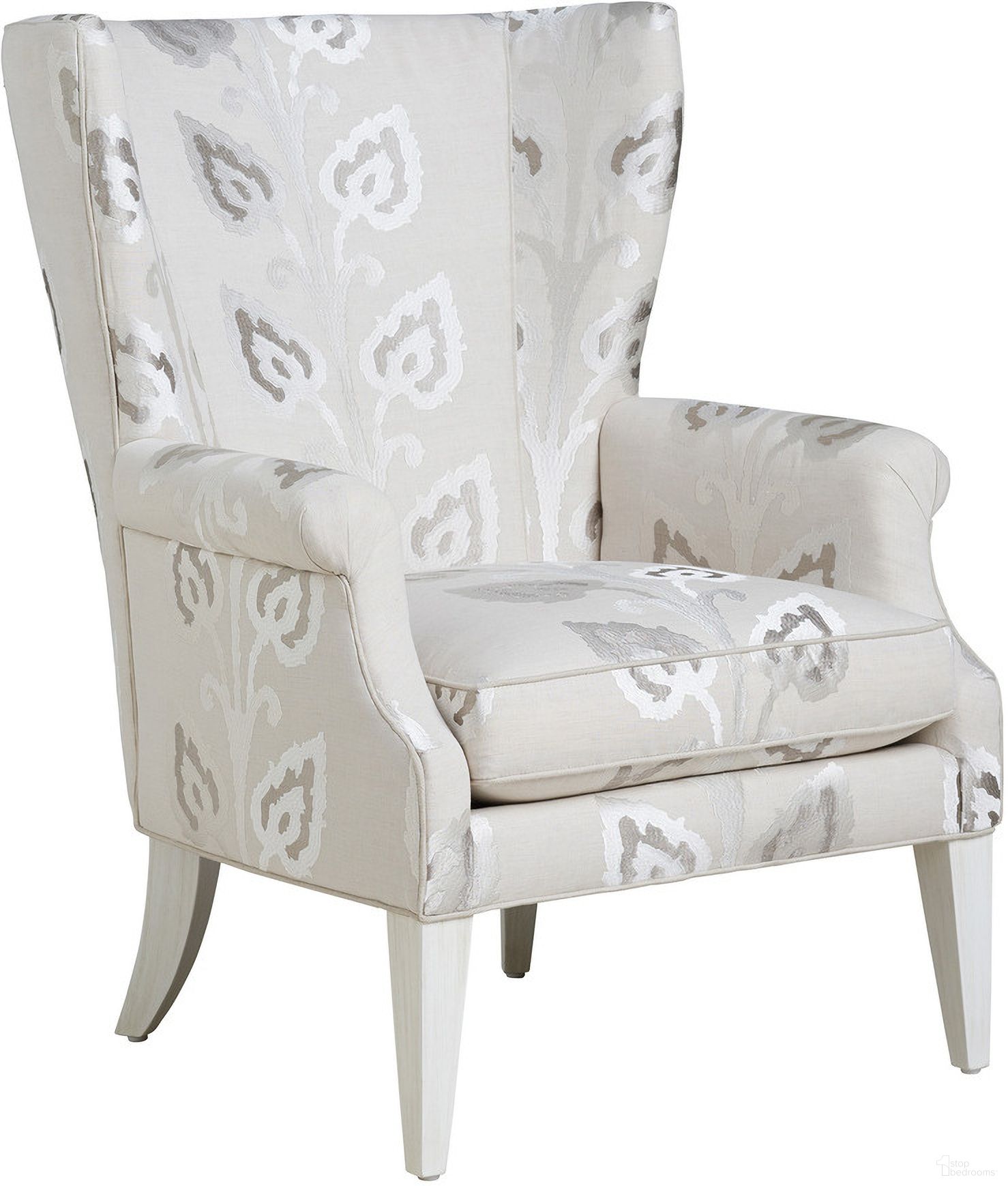 The appearance of Barclay Butera Upholstery Newton Wing Chair designed by Barclay Butera in the transitional interior design. This ivory and white piece of furniture was selected by 1StopBedrooms from Barclay Butera Upholstery Collection to add a touch of cosiness and style into your home. Sku: 5521-11AA-40. Material: Wood.