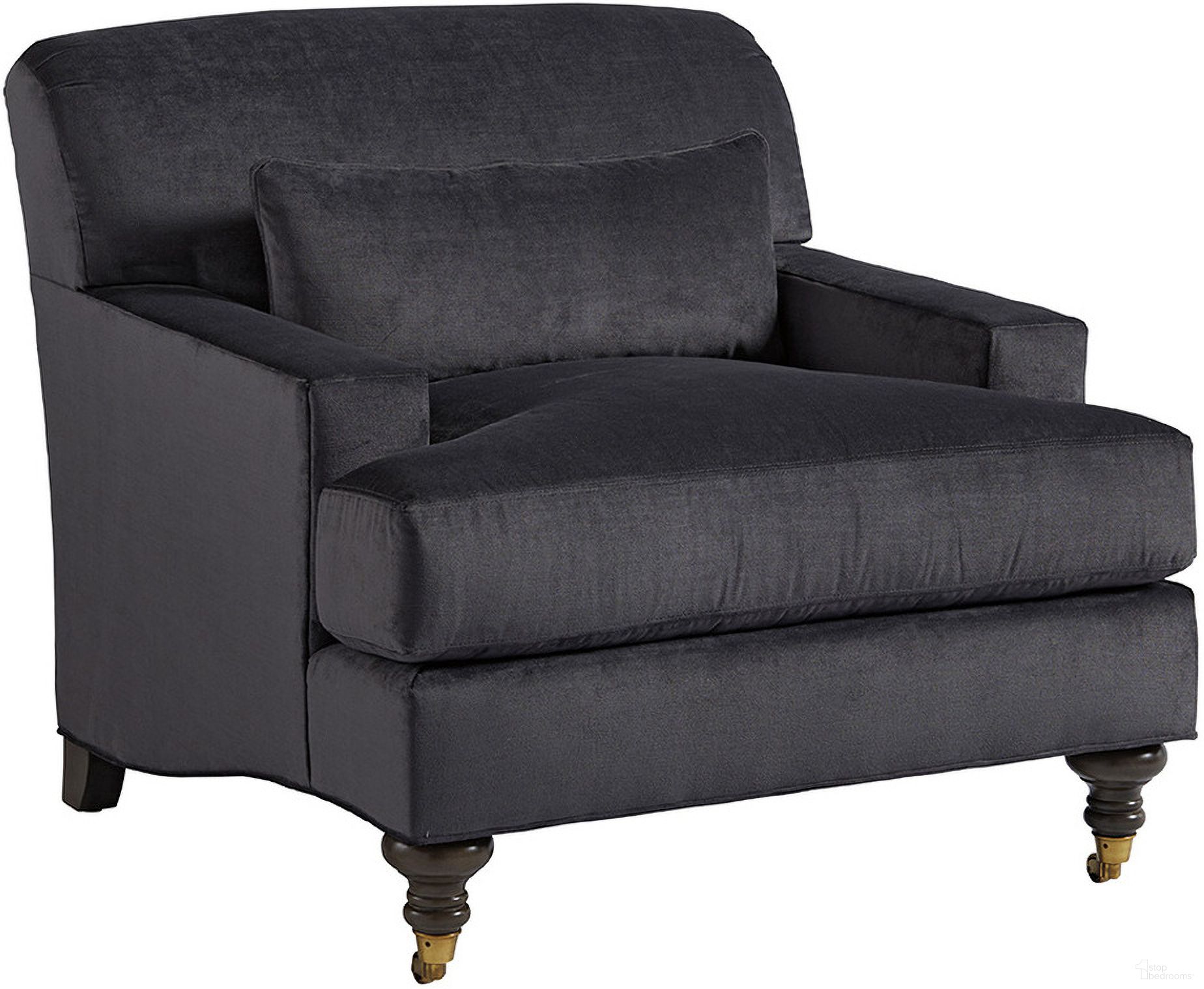 The appearance of Barclay Butera Upholstery Oxford Chair designed by Barclay Butera in the transitional interior design. This gray piece of furniture  was selected by 1StopBedrooms from Barclay Butera Upholstery Collection to add a touch of cosiness and style into your home. Sku: 5160-11-40. Material: Wood.