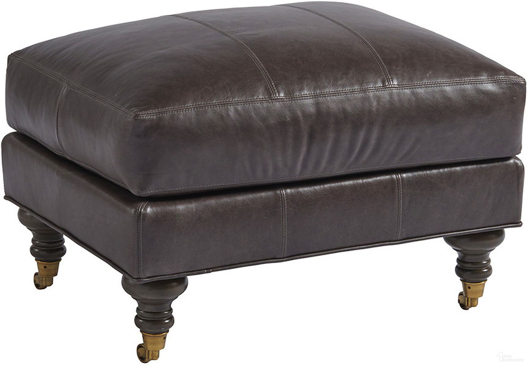 The appearance of Barclay Butera Upholstery Oxford Leather Ottoman designed by Barclay Butera in the transitional interior design. This gray piece of furniture was selected by 1StopBedrooms from Barclay Butera Upholstery Collection to add a touch of cosiness and style into your home. Sku: LL5160-44-40. Material: Leather.