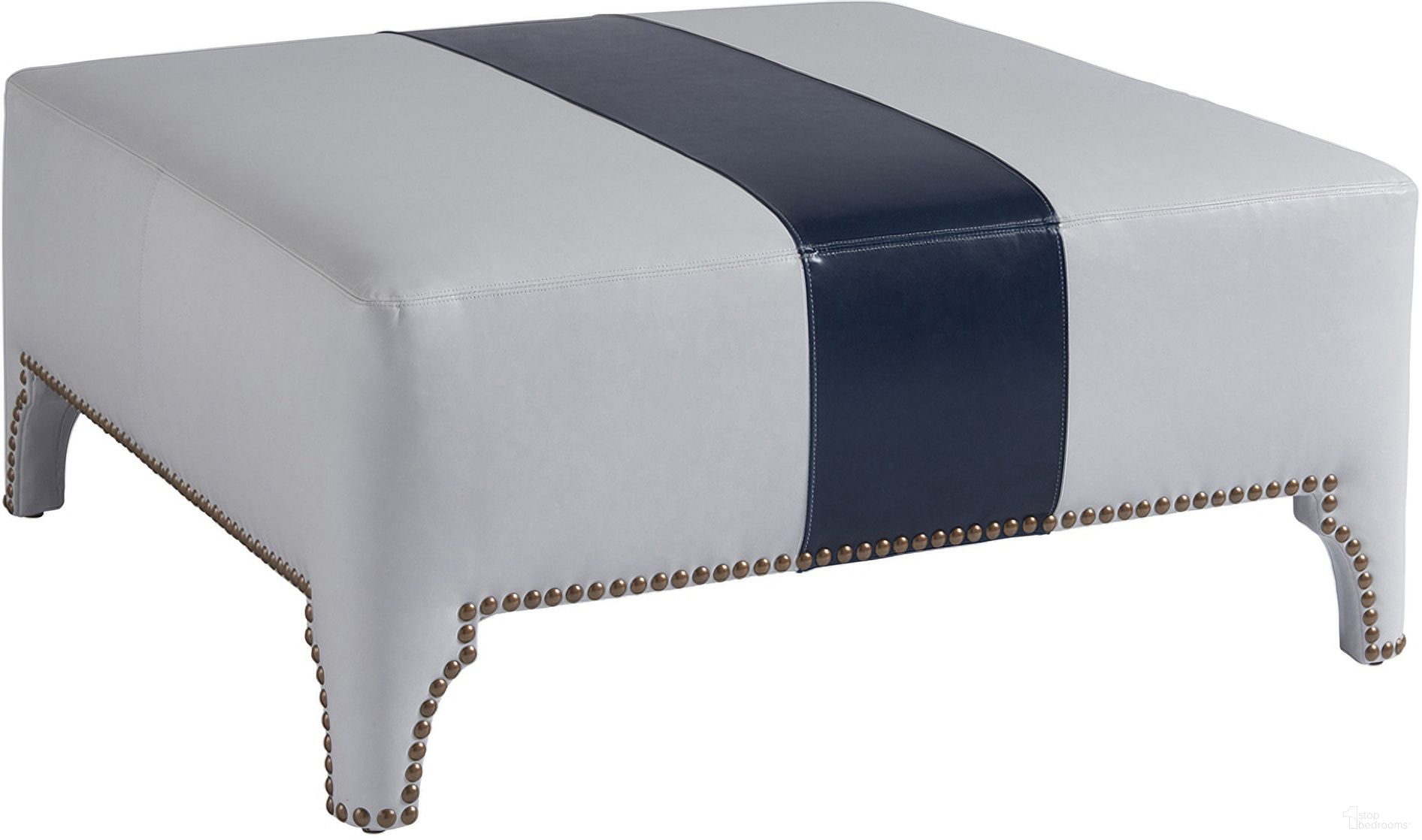 The appearance of Barclay Butera Upholstery Sheffield Leather Cocktail Ottoman 01-5450-25AA-LL-40 designed by Barclay Butera in the transitional interior design. This beige/tan piece of furniture  was selected by 1StopBedrooms from Barclay Butera Upholstery Collection to add a touch of cosiness and style into your home. Sku: LL5450-25AA-40. Material: Leather.