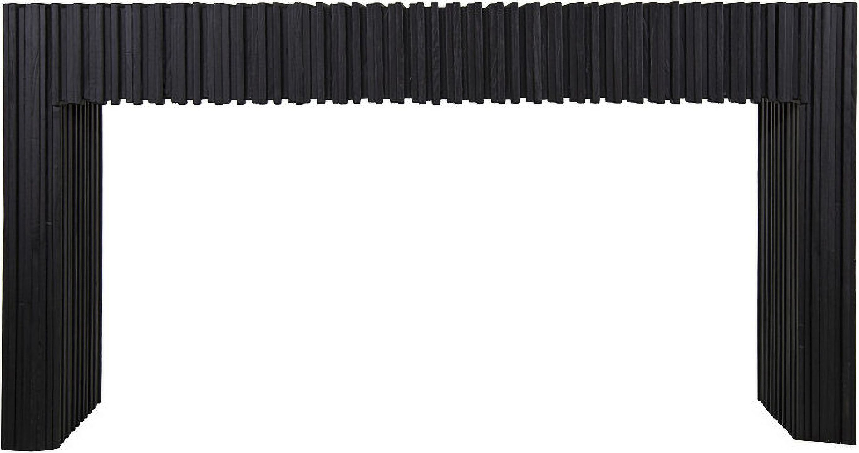 The appearance of Barcode Console Table In Ebony designed by Yosemite Home Decor in the modern / contemporary interior design. This ebony piece of furniture  was selected by 1StopBedrooms from  to add a touch of cosiness and style into your home. Sku: 240060. Material: Wood.
