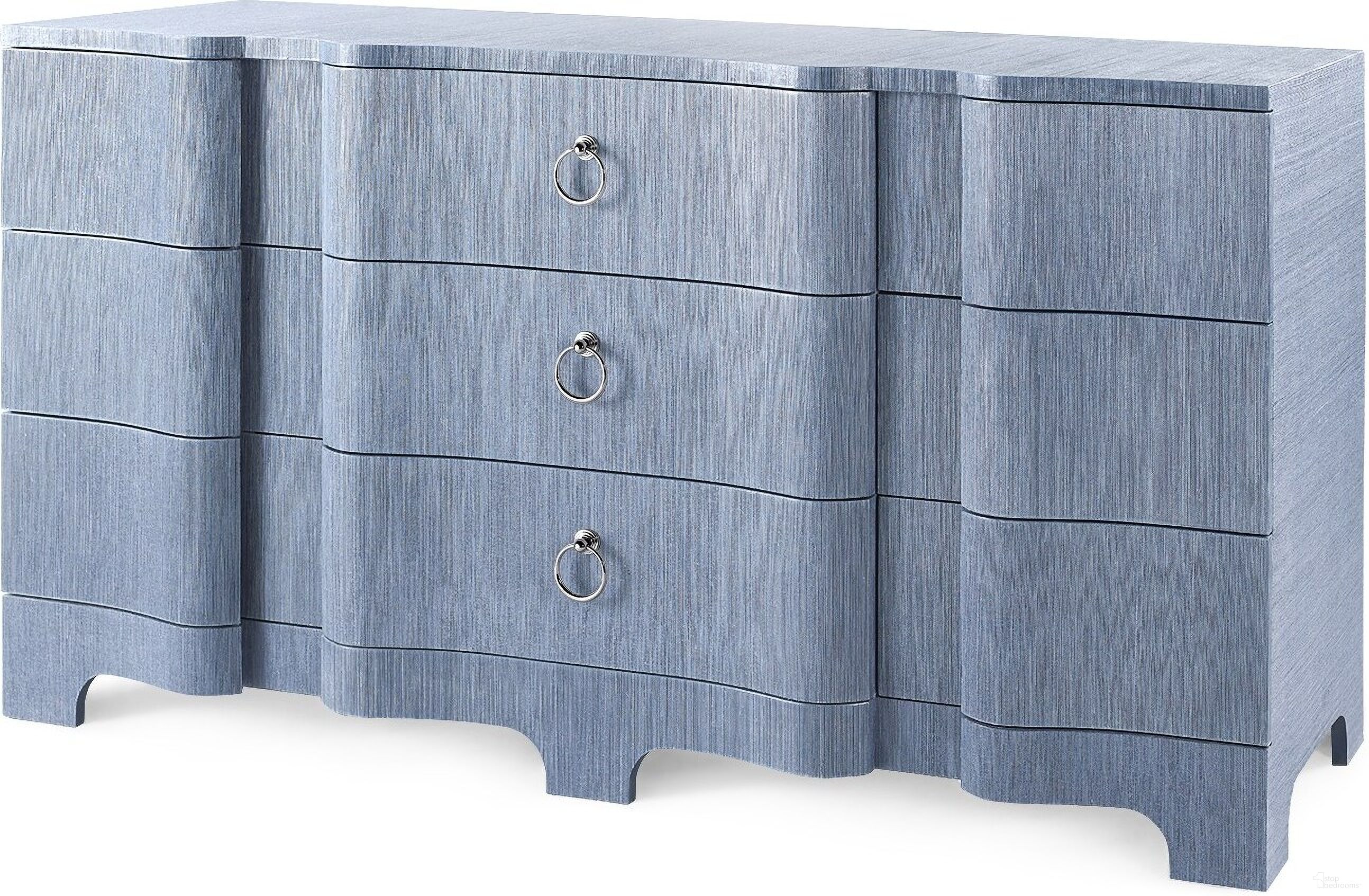The appearance of Bardot Extra Large 9-Drawer In Navy Blue designed by Villa & House in the transitional interior design. This navy blue piece of furniture  was selected by 1StopBedrooms from Bardot Collection to add a touch of cosiness and style into your home. Sku: BDT-250-68.