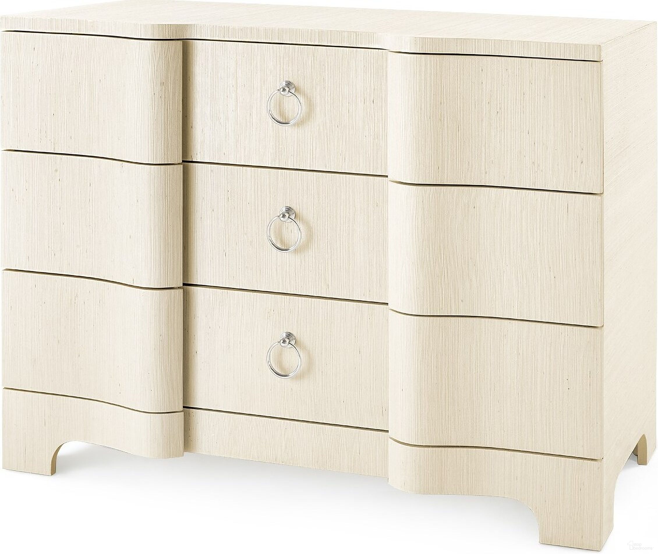The appearance of Bardot Large 3-Drawer In Canvas Cream designed by Villa & House in the transitional interior design. This cream piece of furniture was selected by 1StopBedrooms from Bardot Collection to add a touch of cosiness and style into your home. Sku: BDT-225-64.