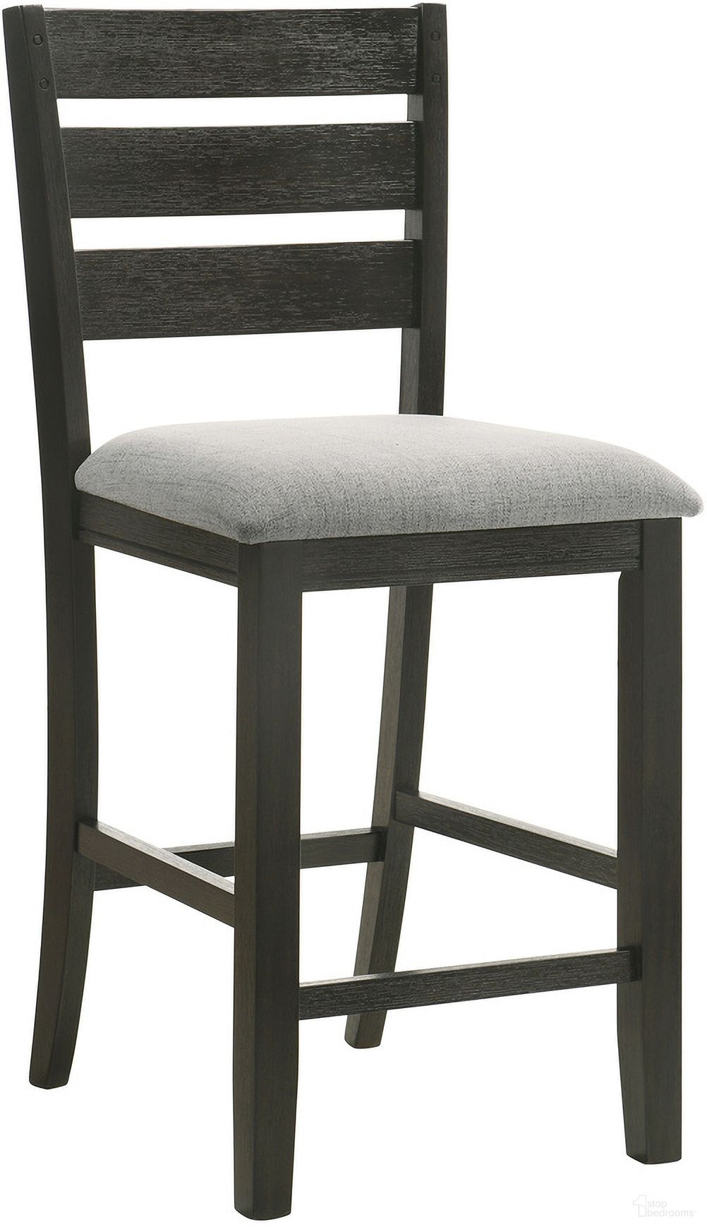 The appearance of Bardstown Counter Chair Set of 2 In Wheat Charcoal designed by Crown Mark in the transitional interior design. This wheat charcoal piece of furniture  was selected by 1StopBedrooms from Bardstown Collection to add a touch of cosiness and style into your home. Sku: 2752WC-S-24. Material: Wood.