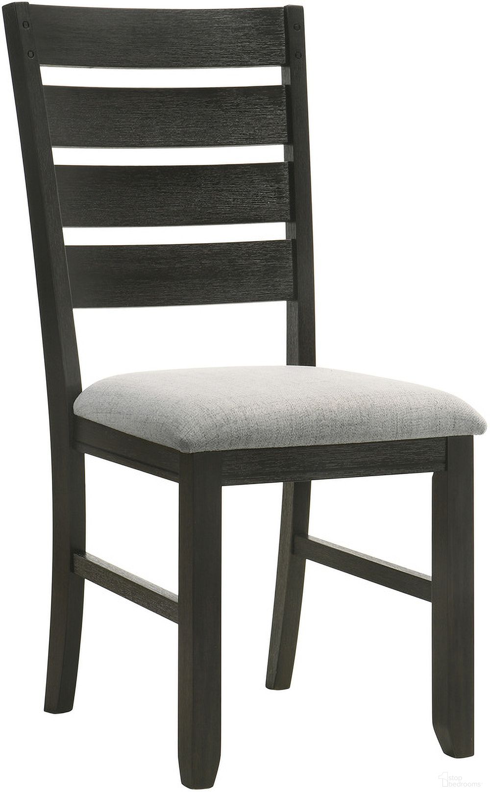 The appearance of Bardstown Side Chair Set of 2 In Wheat Charcoal designed by Crown Mark in the transitional interior design. This wheat charcoal piece of furniture  was selected by 1StopBedrooms from Bardstown Collection to add a touch of cosiness and style into your home. Sku: 2152WC-S. Material: Wood. Chair Type: Side Chair.