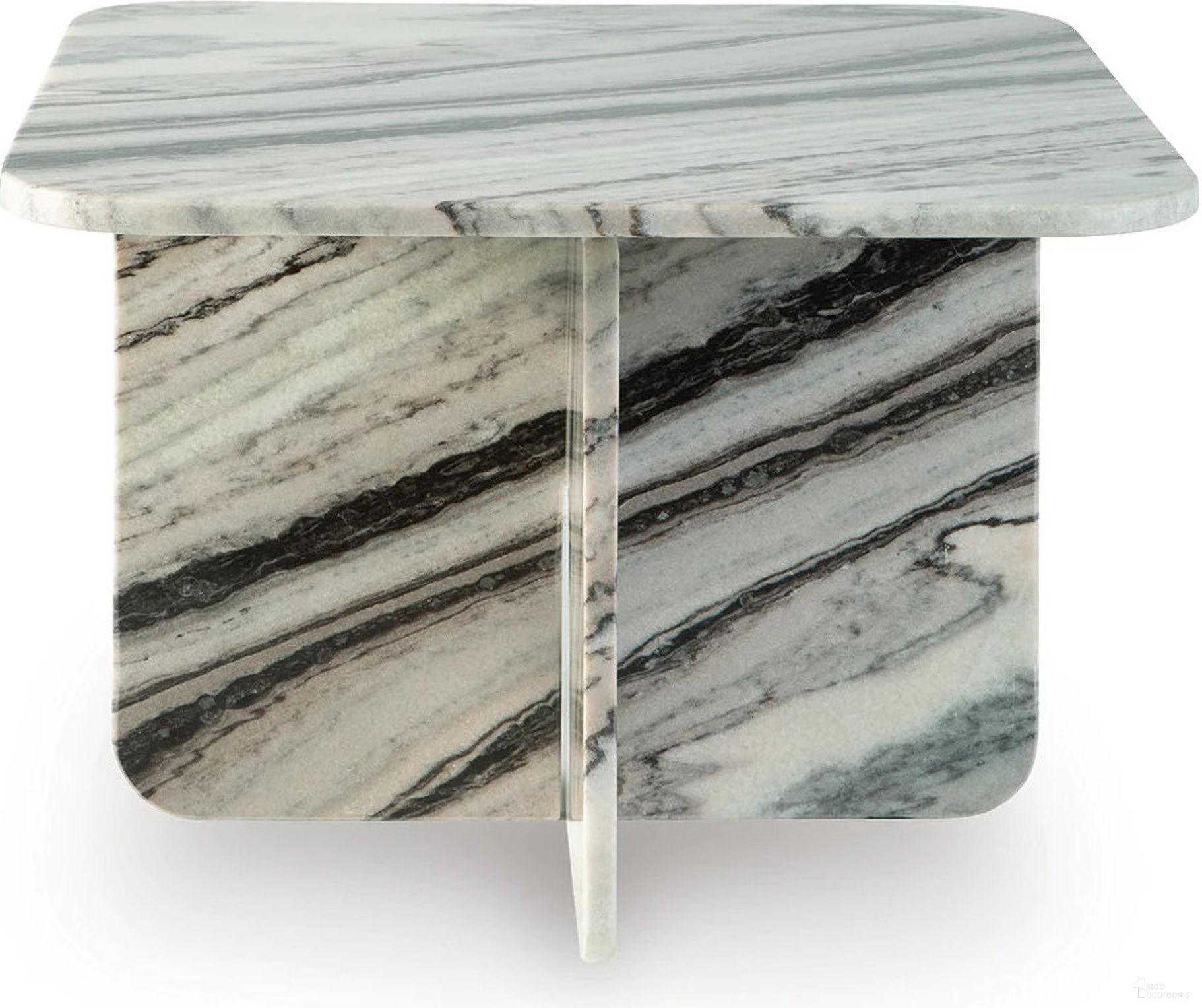 The appearance of Baretton Accent Coffee Table In Black/White/Taupe designed by Signature Design by Ashley in the modern / contemporary interior design. This black/white/taupe piece of furniture was selected by 1StopBedrooms from Baretton Collection to add a touch of cosiness and style into your home. Sku: A4000670. Material: Marble.