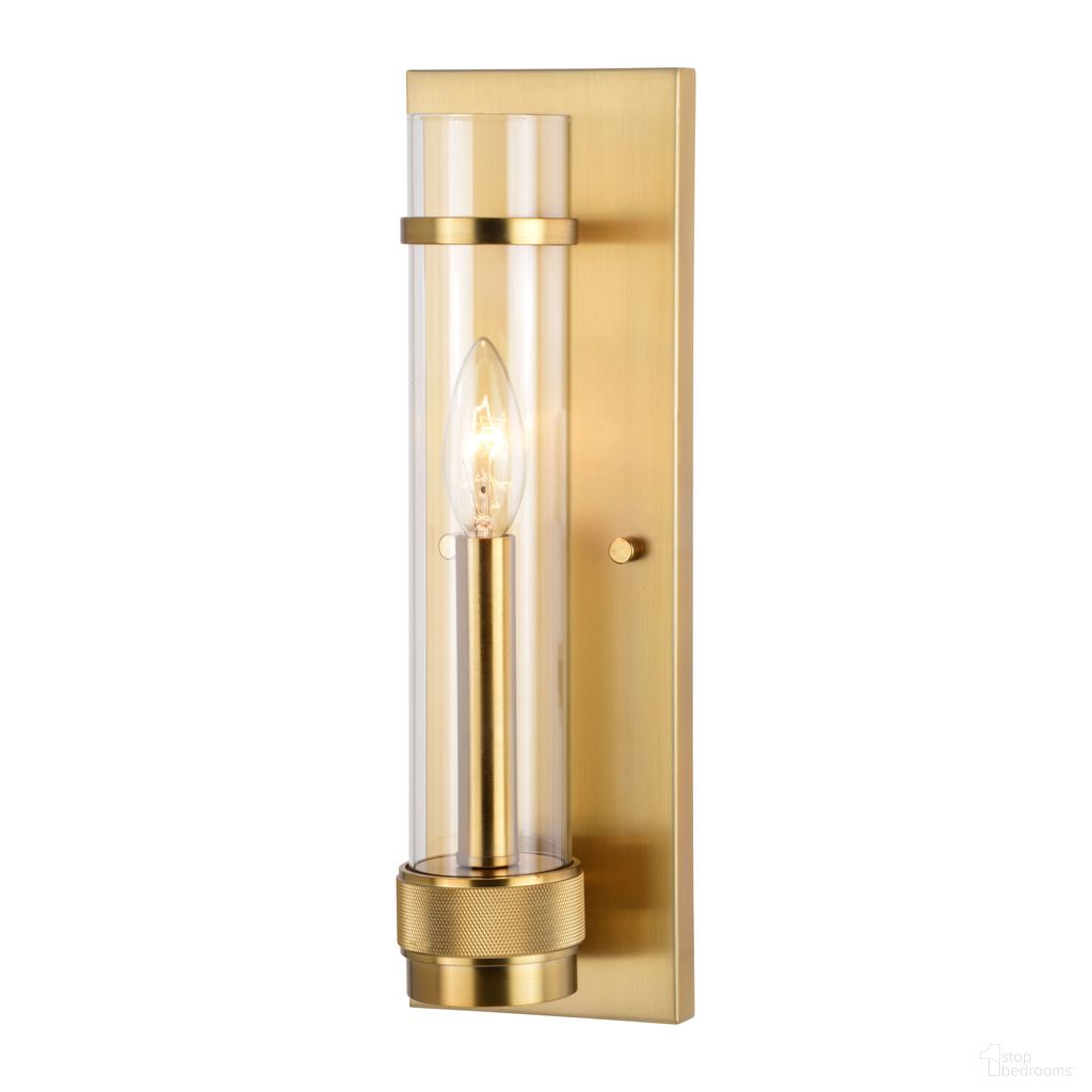 The appearance of Bari 14 InchH Wall Light In Satin Brass designed by Vaxcel in the modern / contemporary interior design. This satin brass piece of furniture was selected by 1StopBedrooms from Bari Collection to add a touch of cosiness and style into your home. Sku: W0425. Material: Steel.