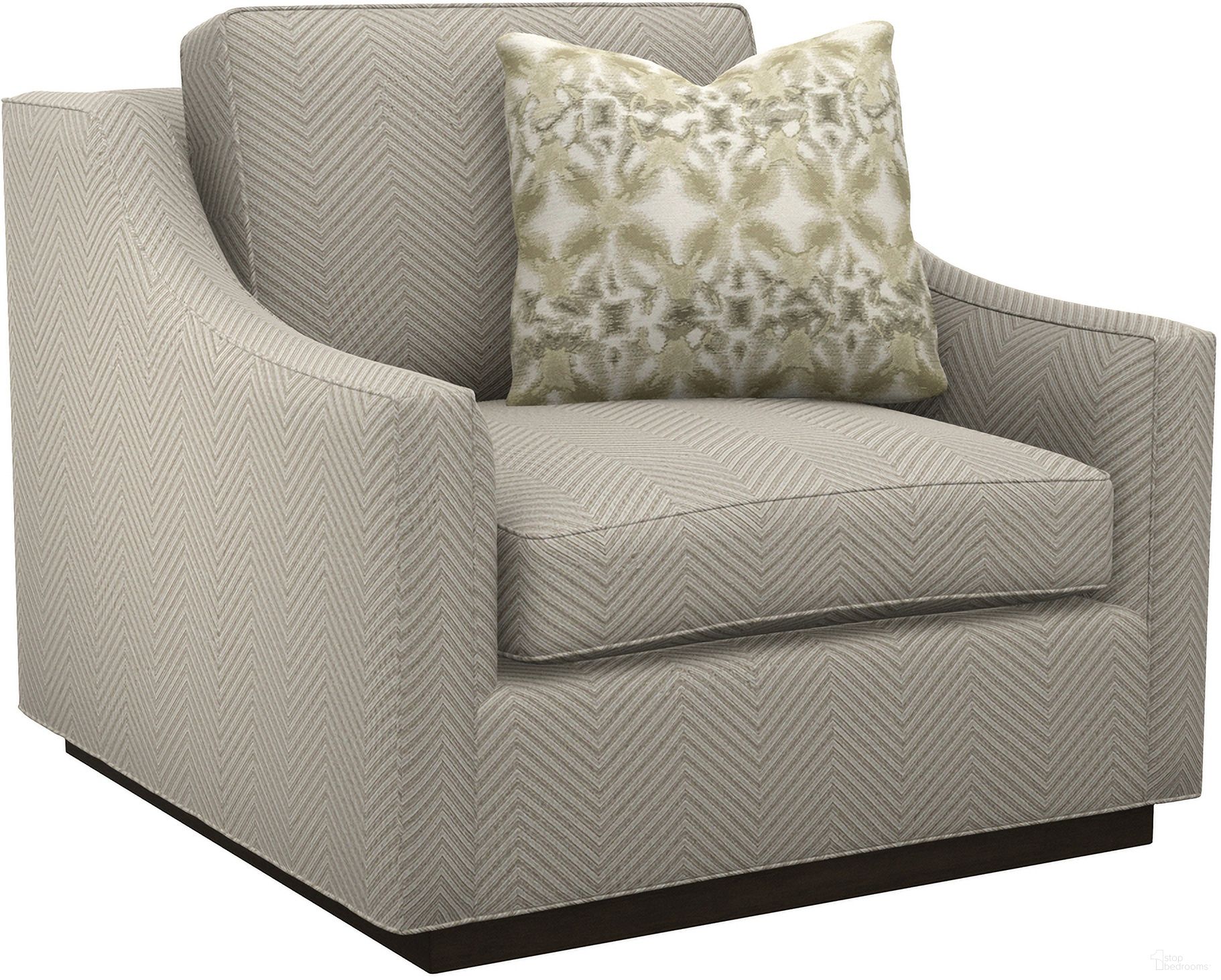 The appearance of Featured Upholstery Barlett Chair In Gray designed by Lexington in the transitional interior design. This gray piece of furniture was selected by 1StopBedrooms from Featured Upholstery Collection to add a touch of cosiness and style into your home. Sku: 7566-11-70. Material: Fabric.