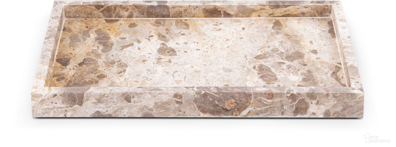 The appearance of Barletta Rectangular Marble Tray In Beige designed by Meridian in the modern / contemporary interior design. This beige piece of furniture was selected by 1StopBedrooms from Barletta Collection to add a touch of cosiness and style into your home. Sku: ACC114-Beige. Material: Marble.