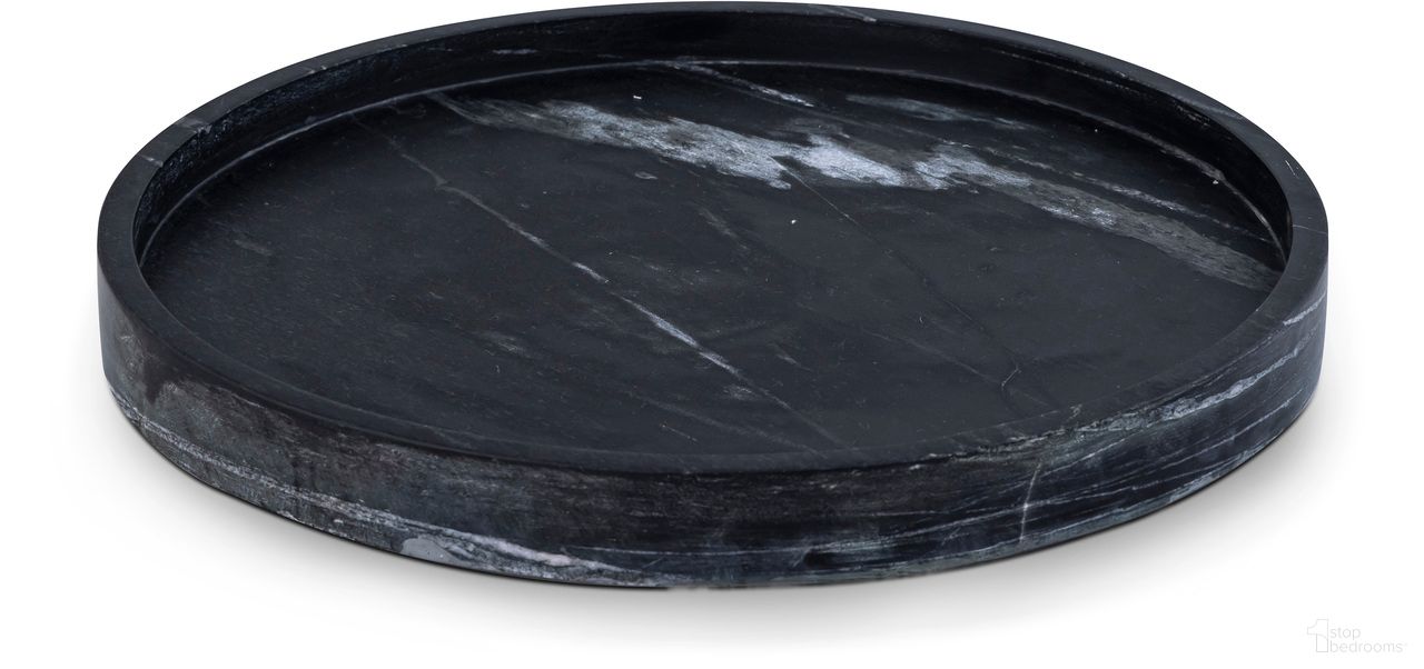 The appearance of Barletta Round Marble Tray In Black designed by Meridian in the modern / contemporary interior design. This black piece of furniture was selected by 1StopBedrooms from Barletta Collection to add a touch of cosiness and style into your home. Sku: ACC115-Black. Material: Marble.