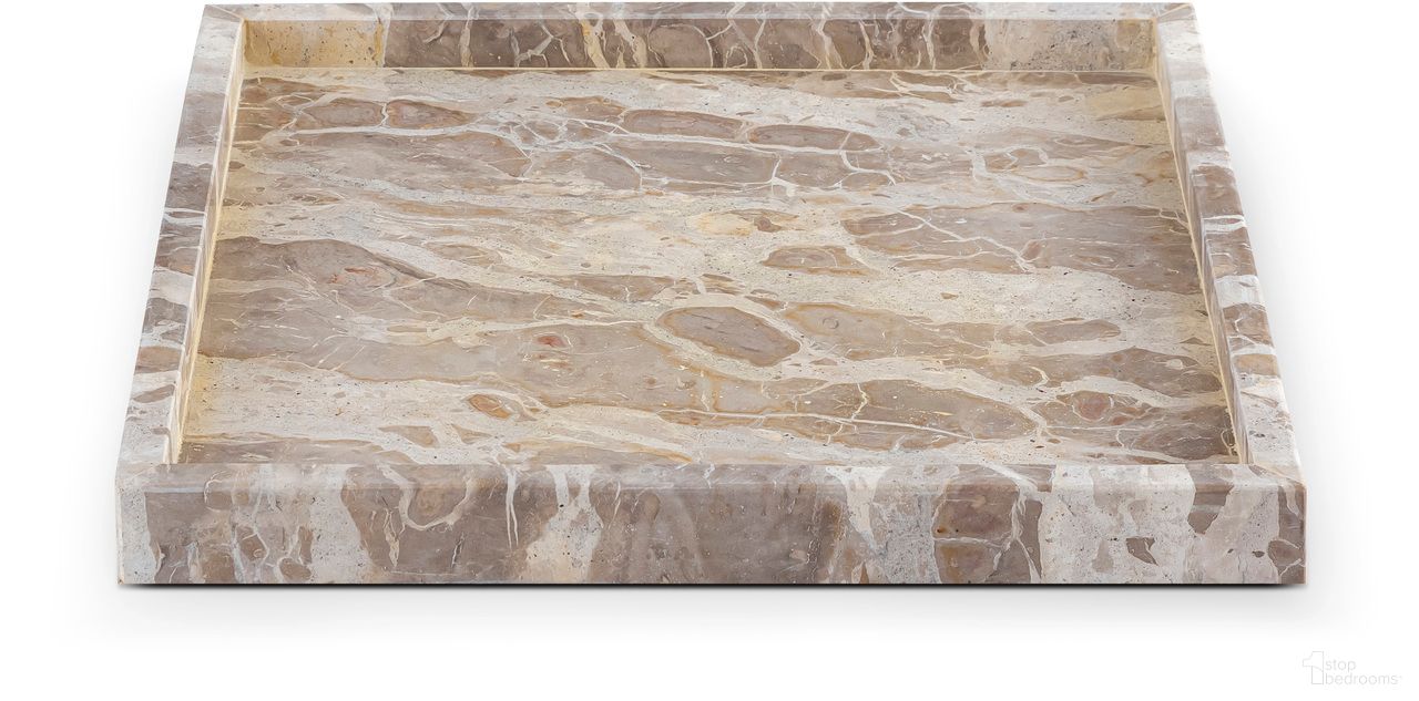 The appearance of Barletta Square Marble Tray In Beige designed by Meridian in the modern / contemporary interior design. This beige piece of furniture was selected by 1StopBedrooms from Barletta Collection to add a touch of cosiness and style into your home. Sku: ACC113-Beige. Material: Marble.