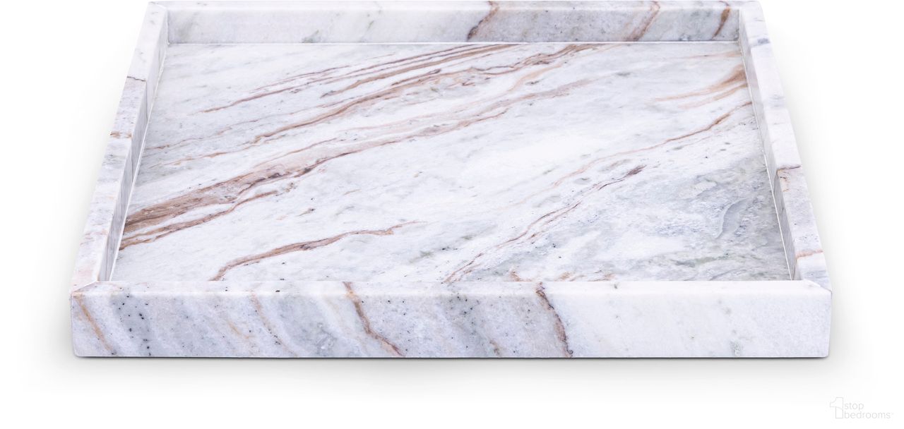 The appearance of Barletta Square Marble Tray In Brown designed by Meridian in the modern / contemporary interior design. This brown piece of furniture was selected by 1StopBedrooms from Barletta Collection to add a touch of cosiness and style into your home. Sku: ACC113-Brown. Material: Marble.